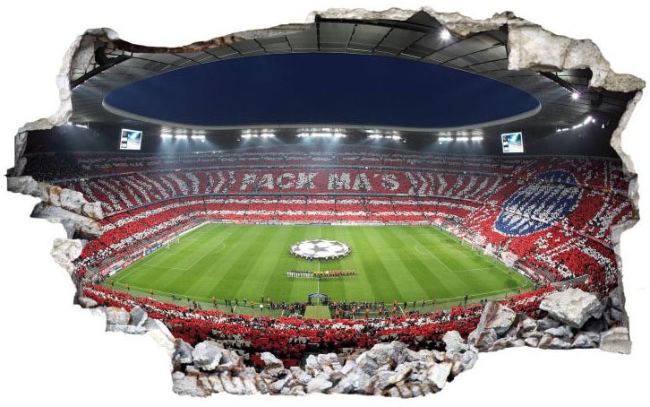 Wall-Art Wandtattoo »Aufkleber FCB Stadion Pack Ma's«