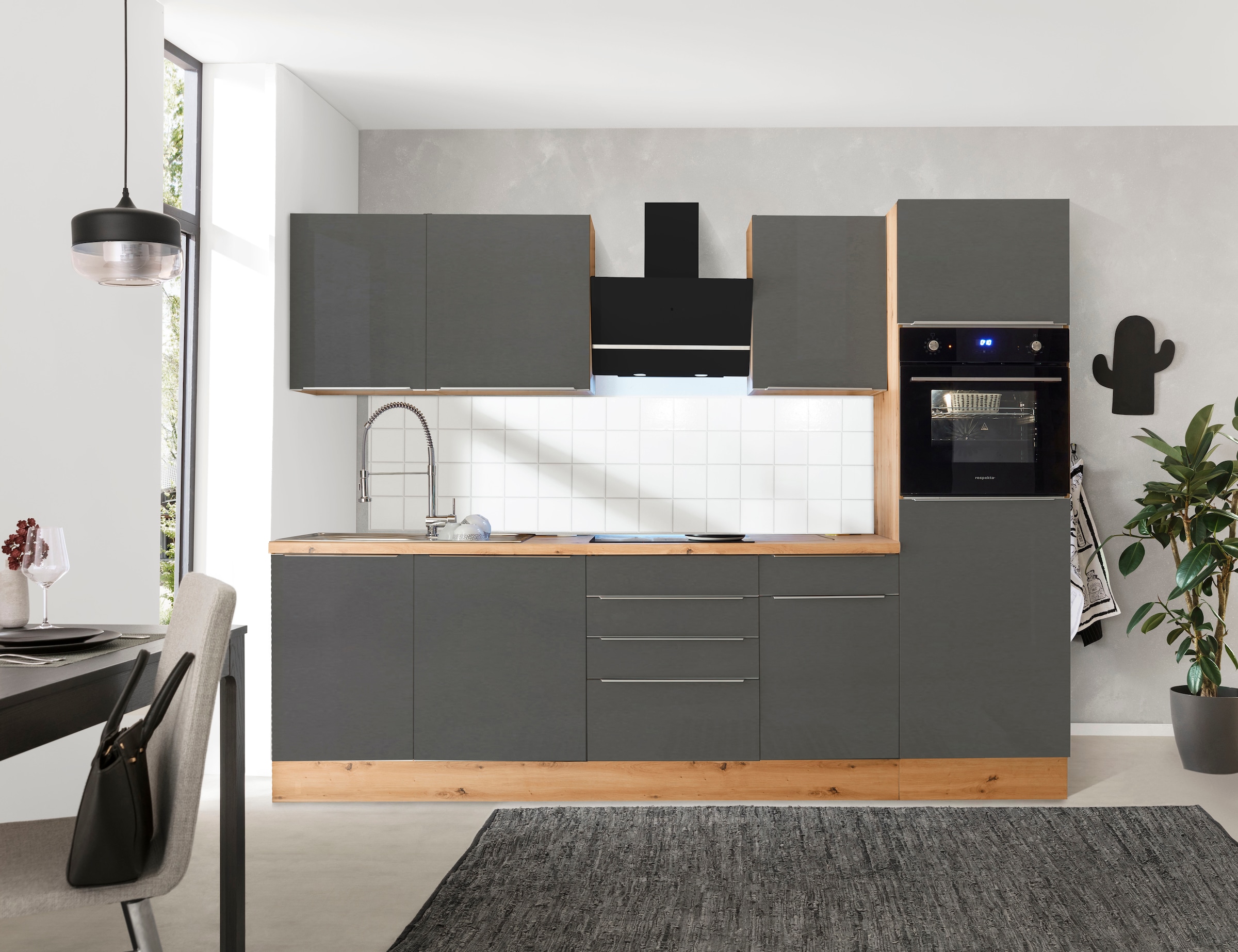 RESPEKTA Küchenzeile »Safado aus der OTTO bestellen Close Soft Funktion, Ausstattung bei online Marleen«, Breite hochwertige cm wie 280 Serie