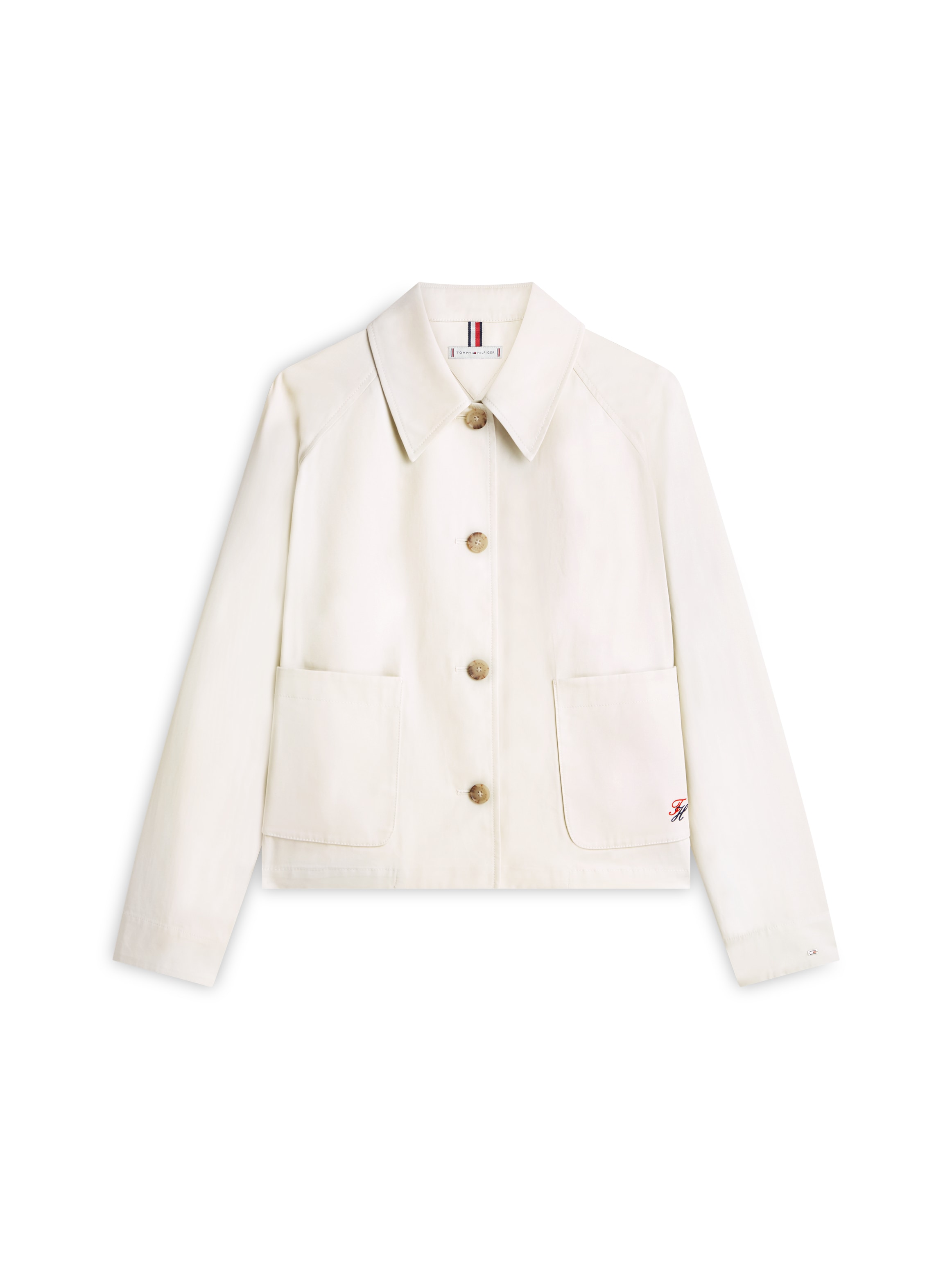 Tommy Hilfiger Kurzjacke »COTTON SHORT JACKET« mit aufgesetzten Brusttaschen