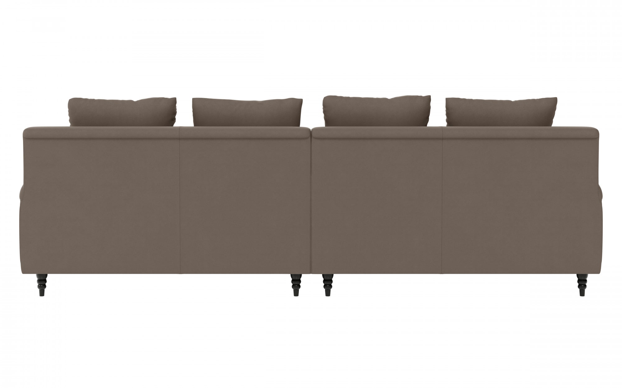 Guido Maria Kretschmer Home&Living Big-Sofa »NORIN«, zwei Fußarten: vorne - Rollen, hinten - Holzfüße