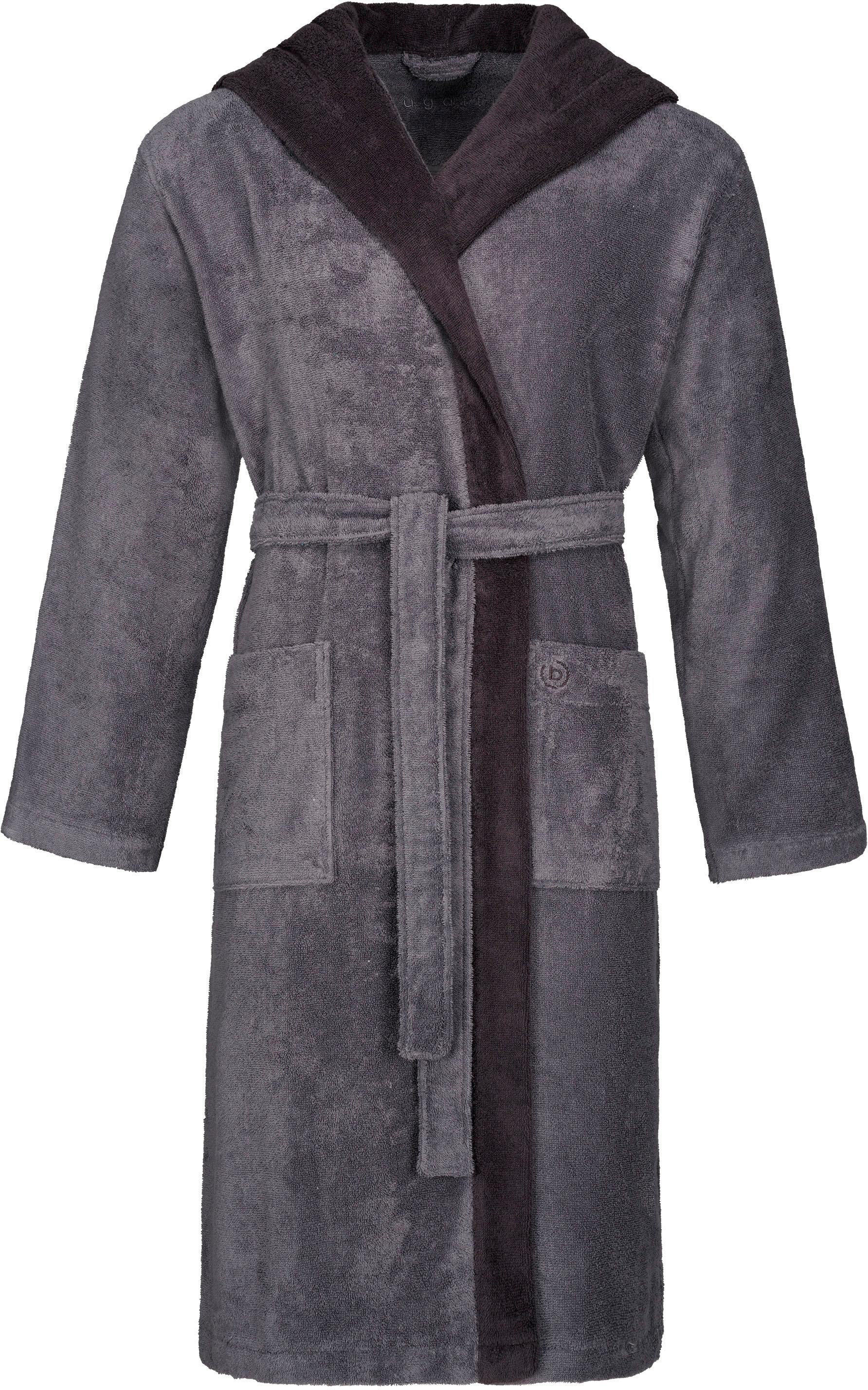 Bugatti Herren Herrenbademantel »Stefano in grau, Größe M Länge: 120 cm