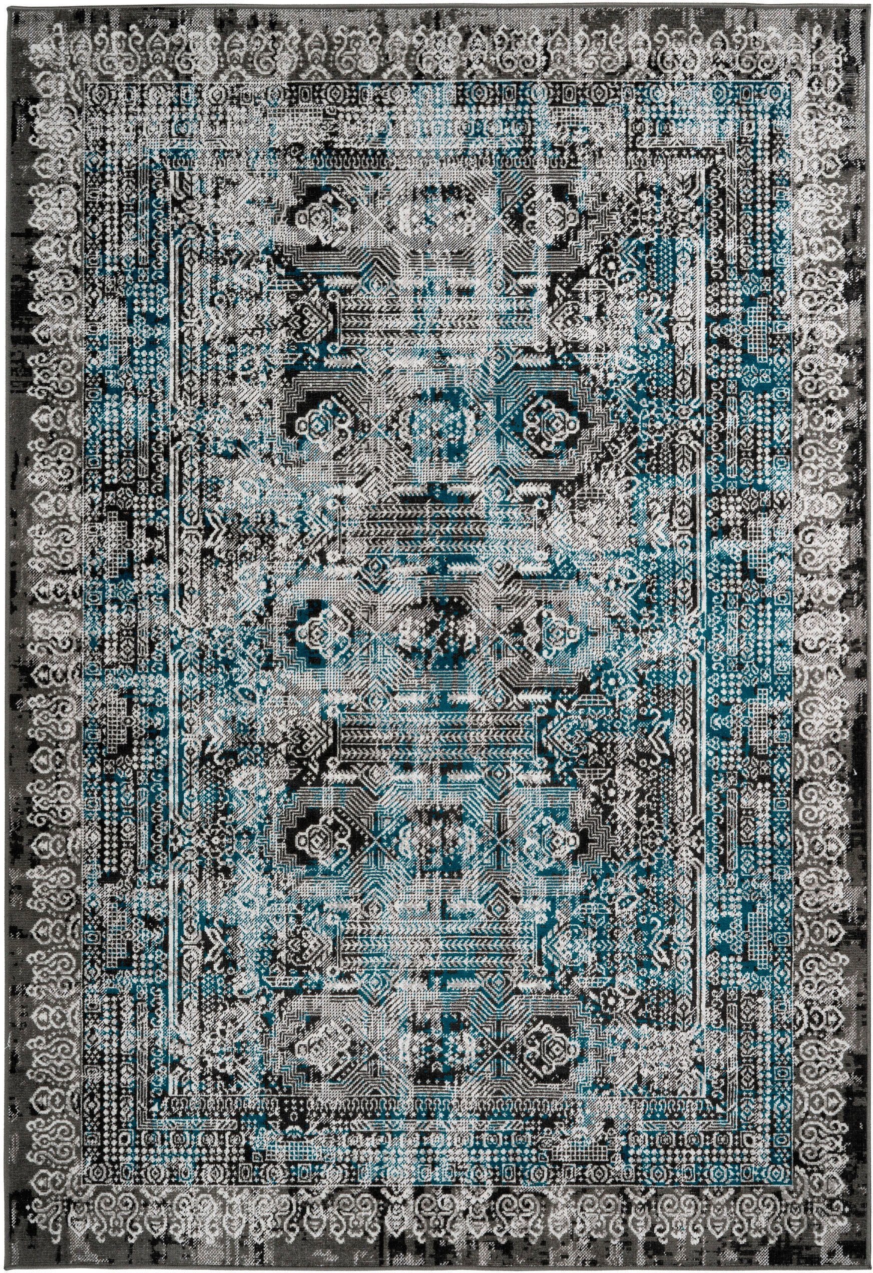 calo-deluxe Teppich »Ruzica-505«, rechteckig, 6 mm Höhe, Flachgewebe, Vintage Design, Wohnzimmer