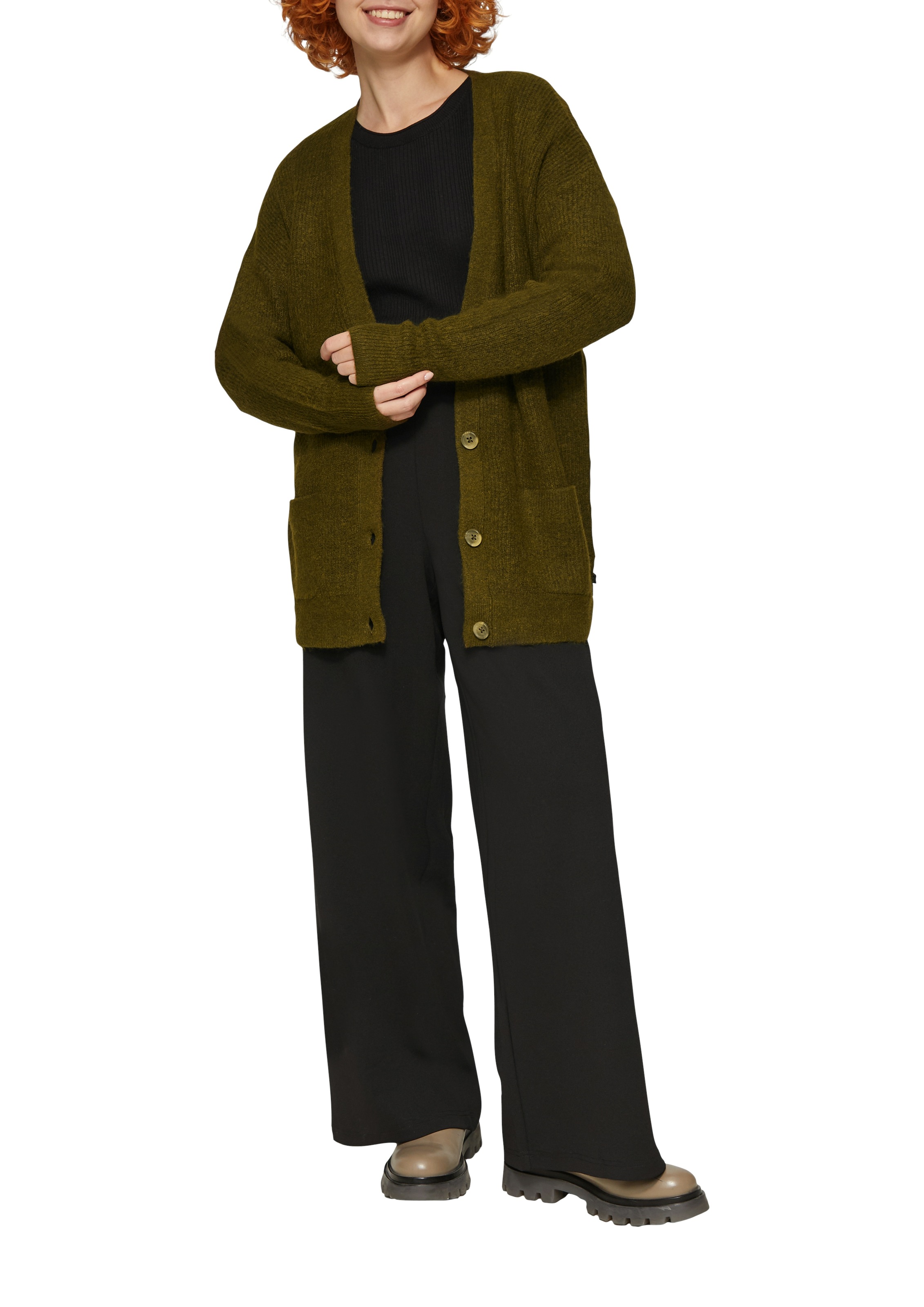 QS Strickjacke, mit Taschen
