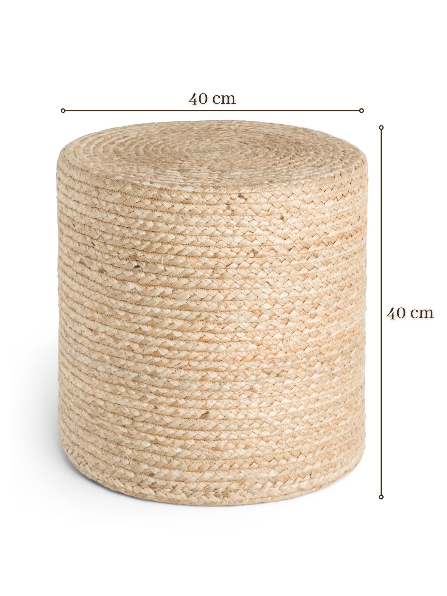 HANSE Home Pouf »Jutta, Jute«, (1 St.), Jute, Natur, Wohnzimmer, Esszimmer, Schlafzimmer, Flur, Modern, Boho