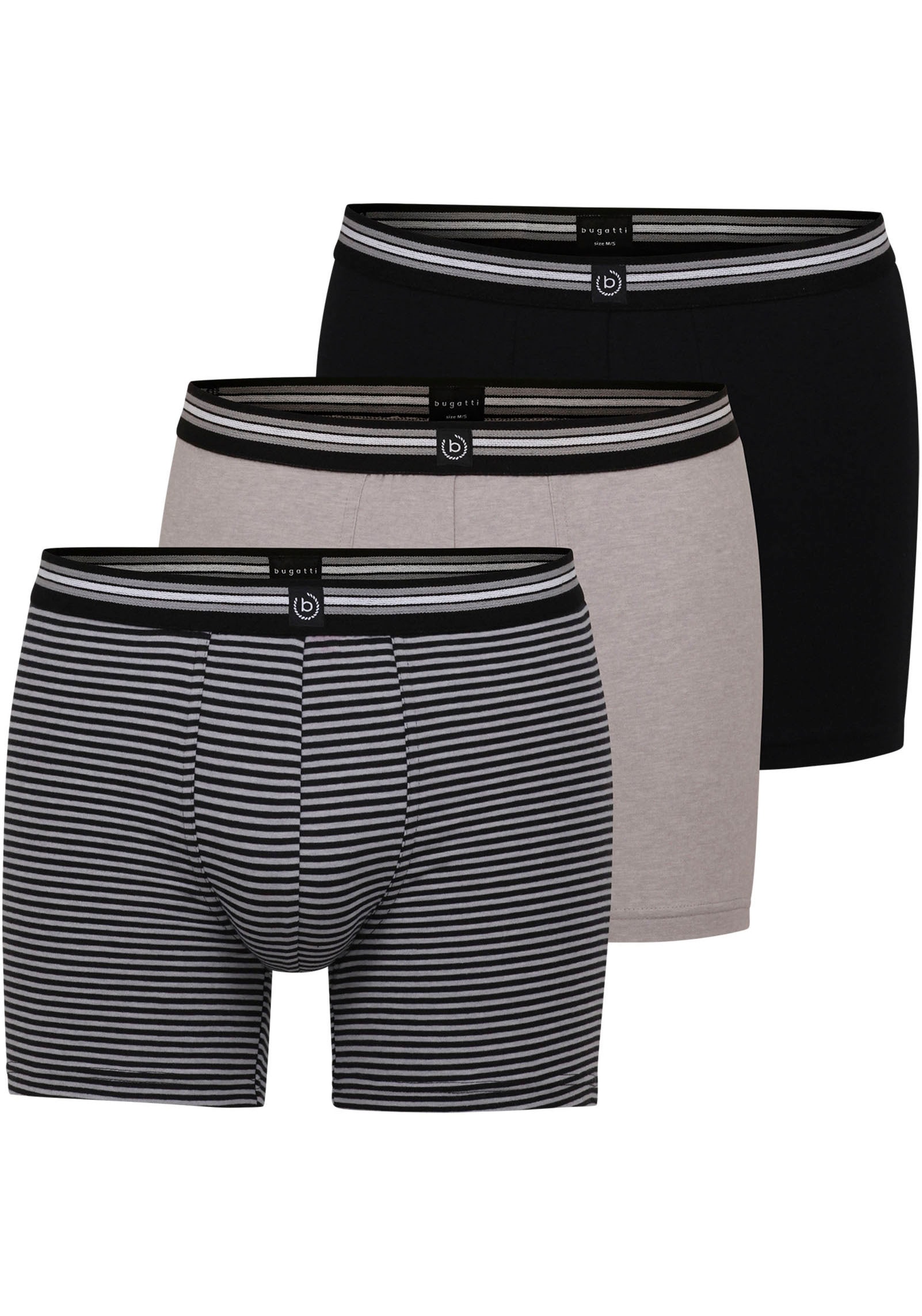 bugatti Boxershorts »Prag«, (3 St.), für jeden Tag