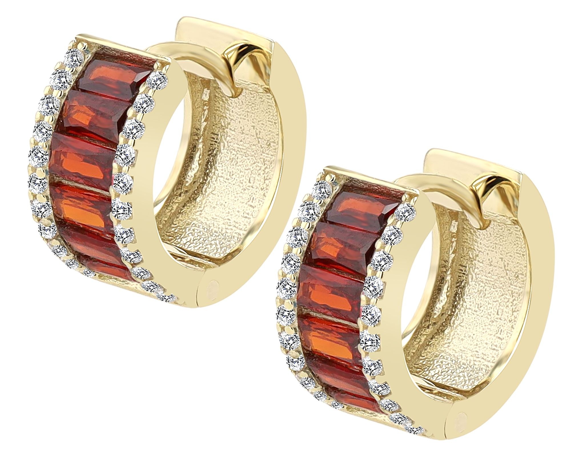 Adelia´s Paar Creolen »Damen Ohrringe ¿ Klappcreole aus 333 Gold mit Zirkonia«