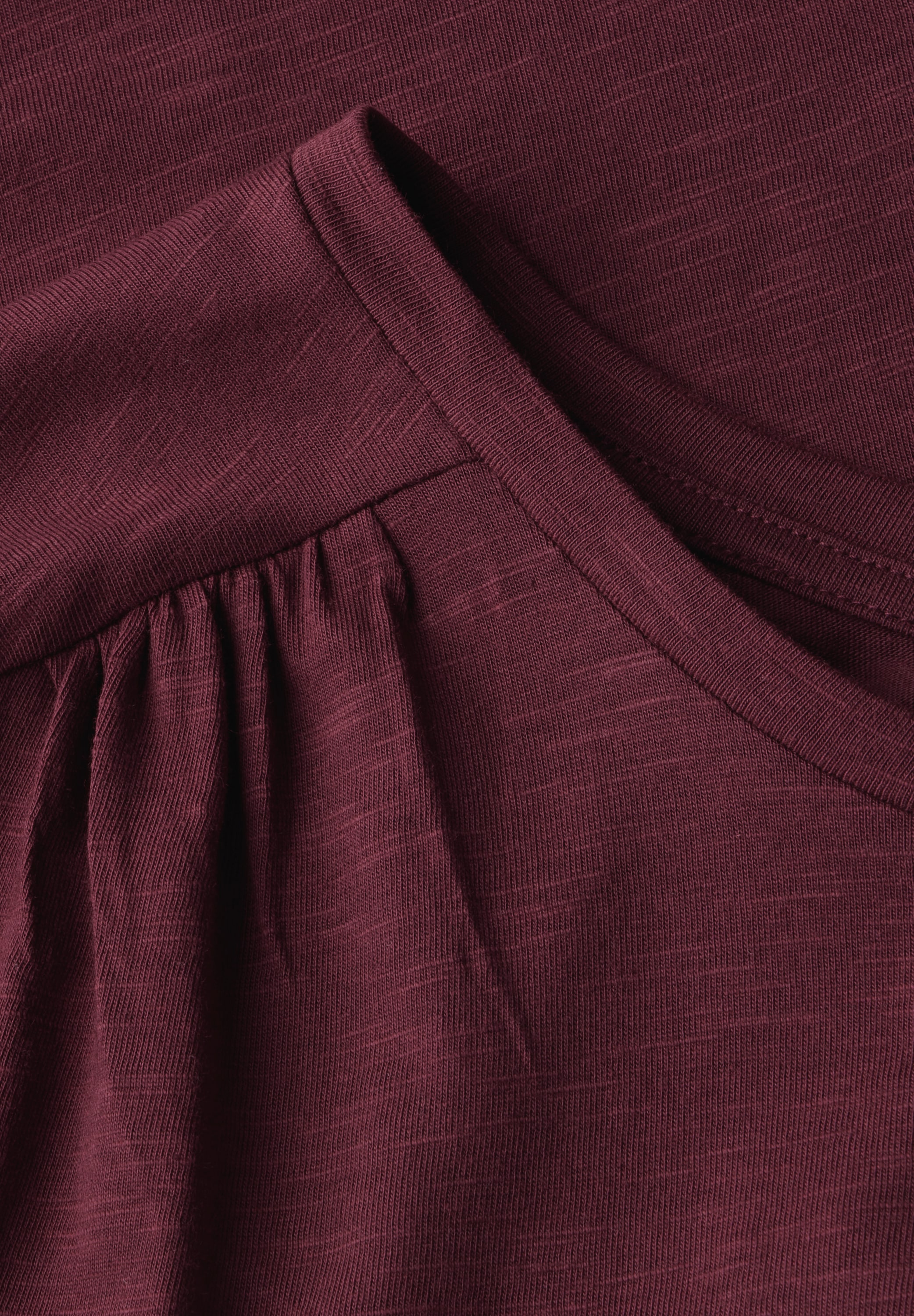 STREET ONE Shirttop, mit Raffung an der Schulter