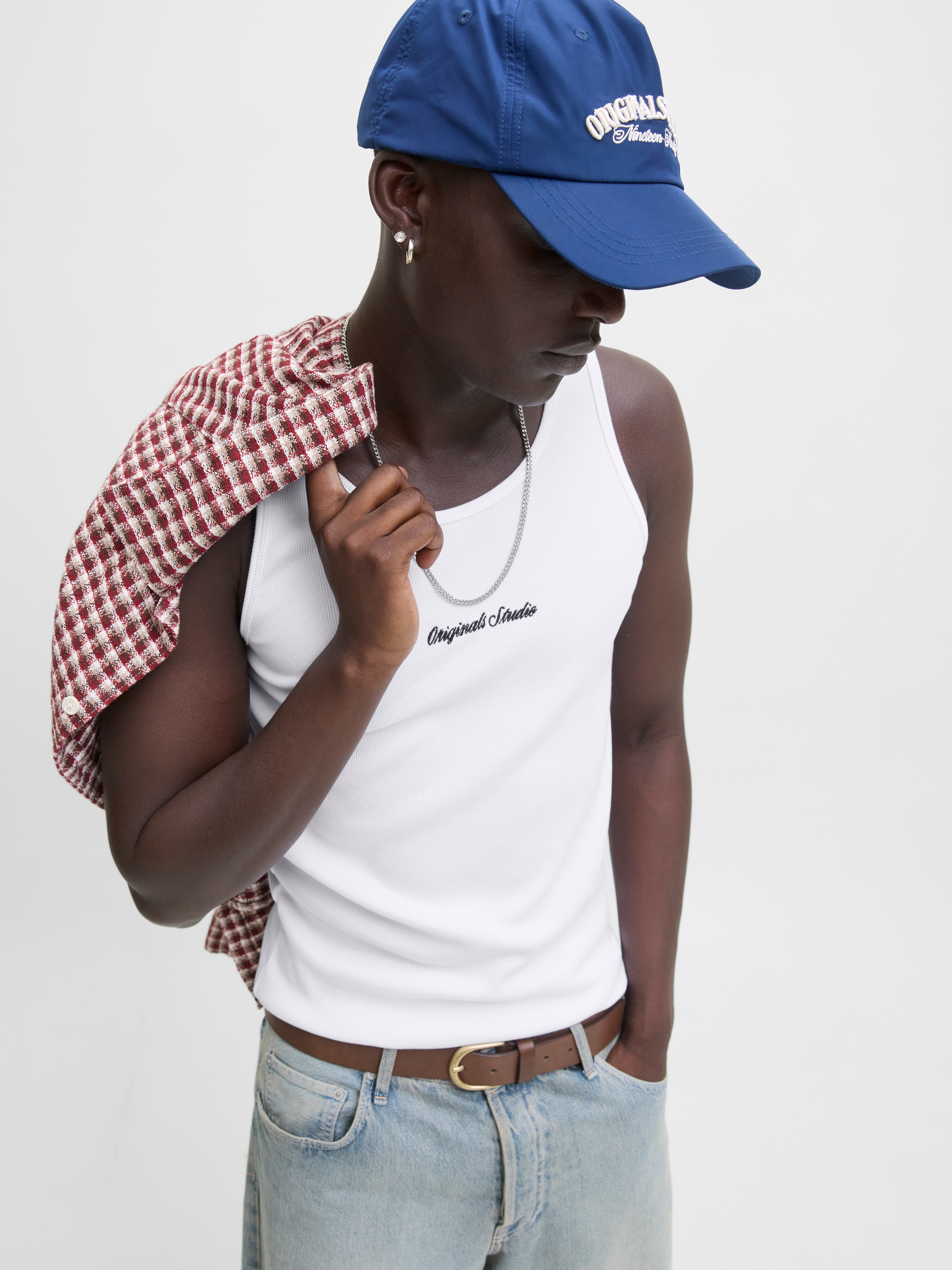 Jack & Jones T-Shirt »JORNORREBRO RIB TANK TOP« ohne Ärmel