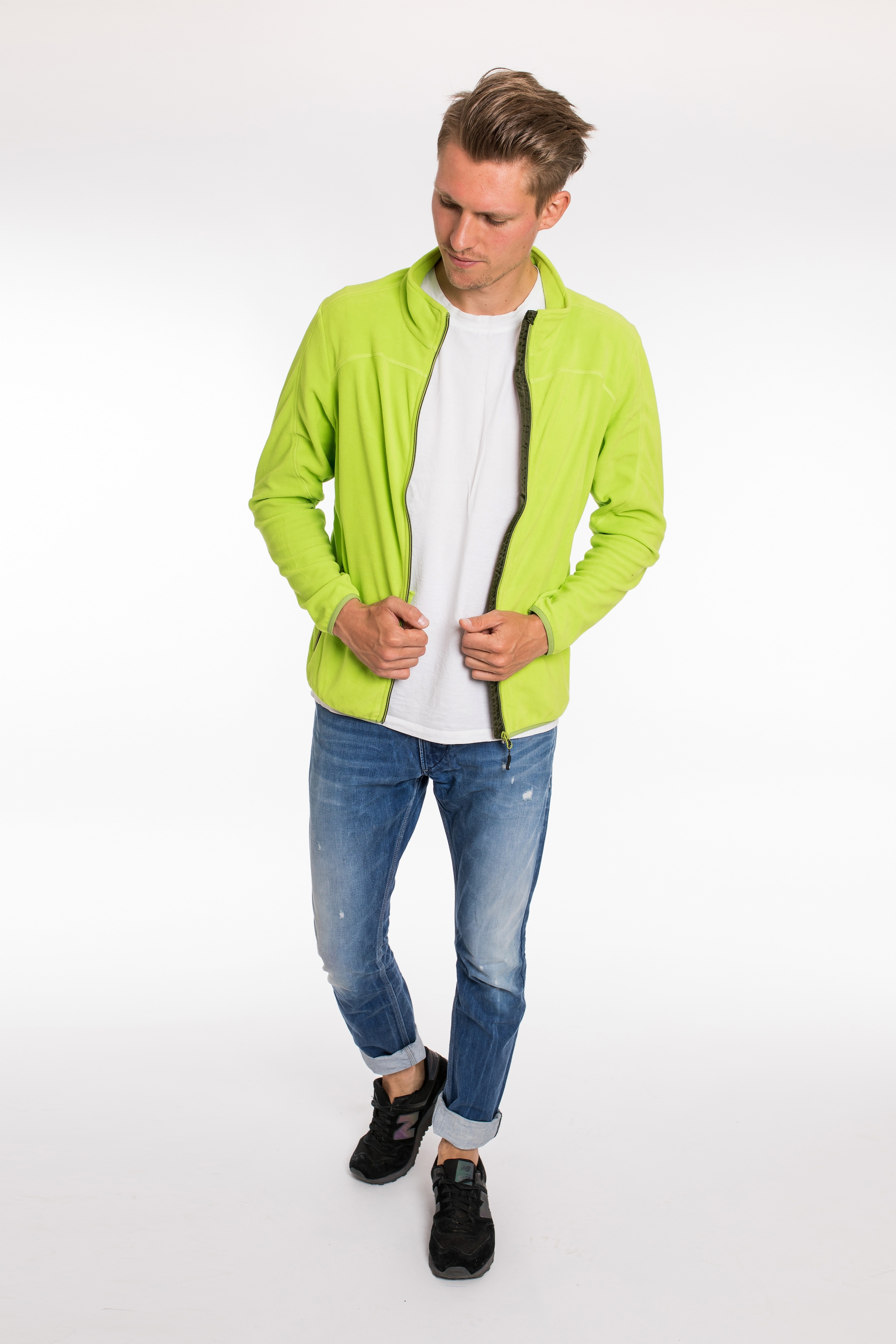 DEPROC Active Fleecejacke »KIRKVALE MEN« weiche Fleecejacke in traditioneller Optik