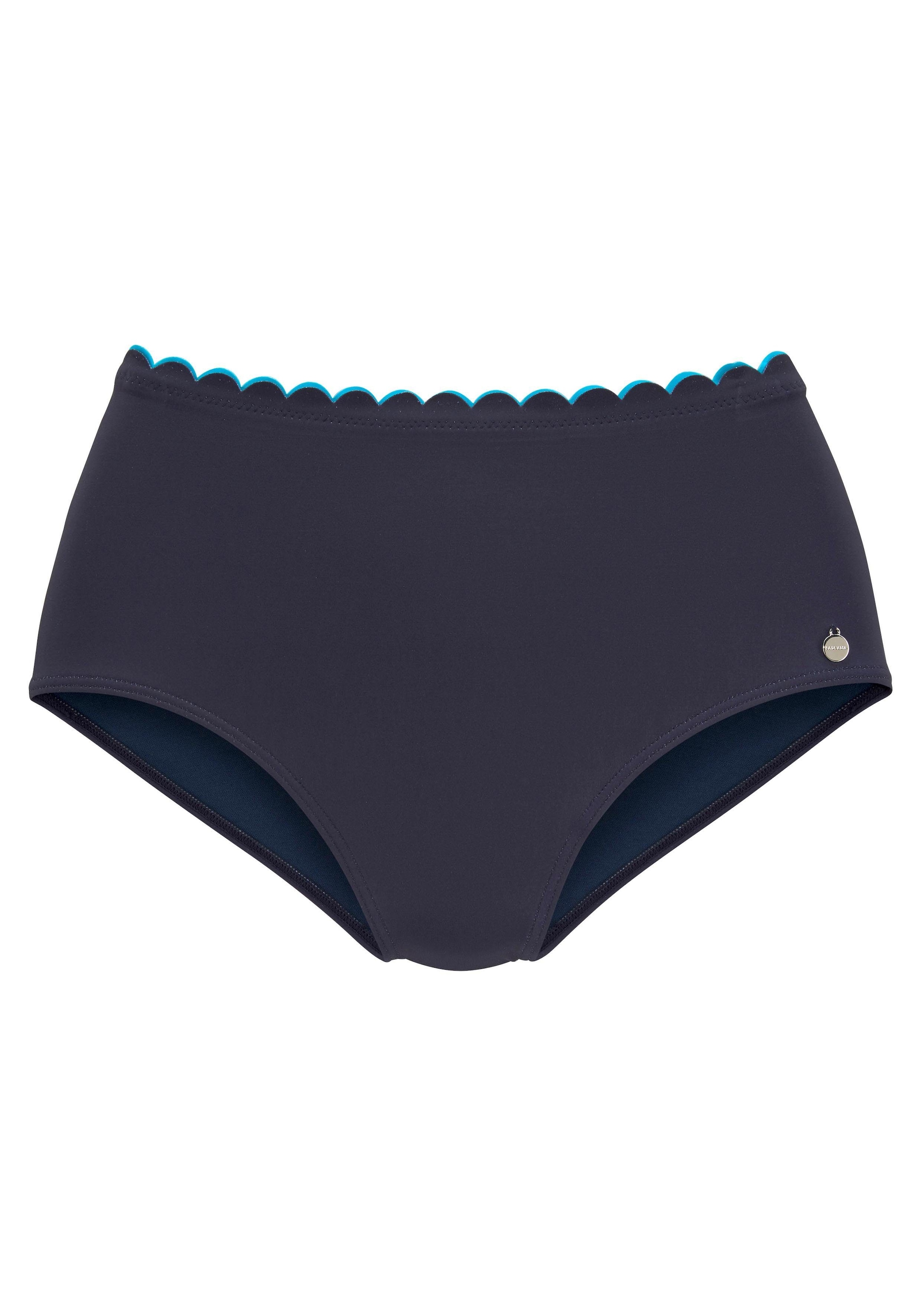 LASCANA Highwaist-Bikini-Hose »Camilla«, mit Farbkontrast