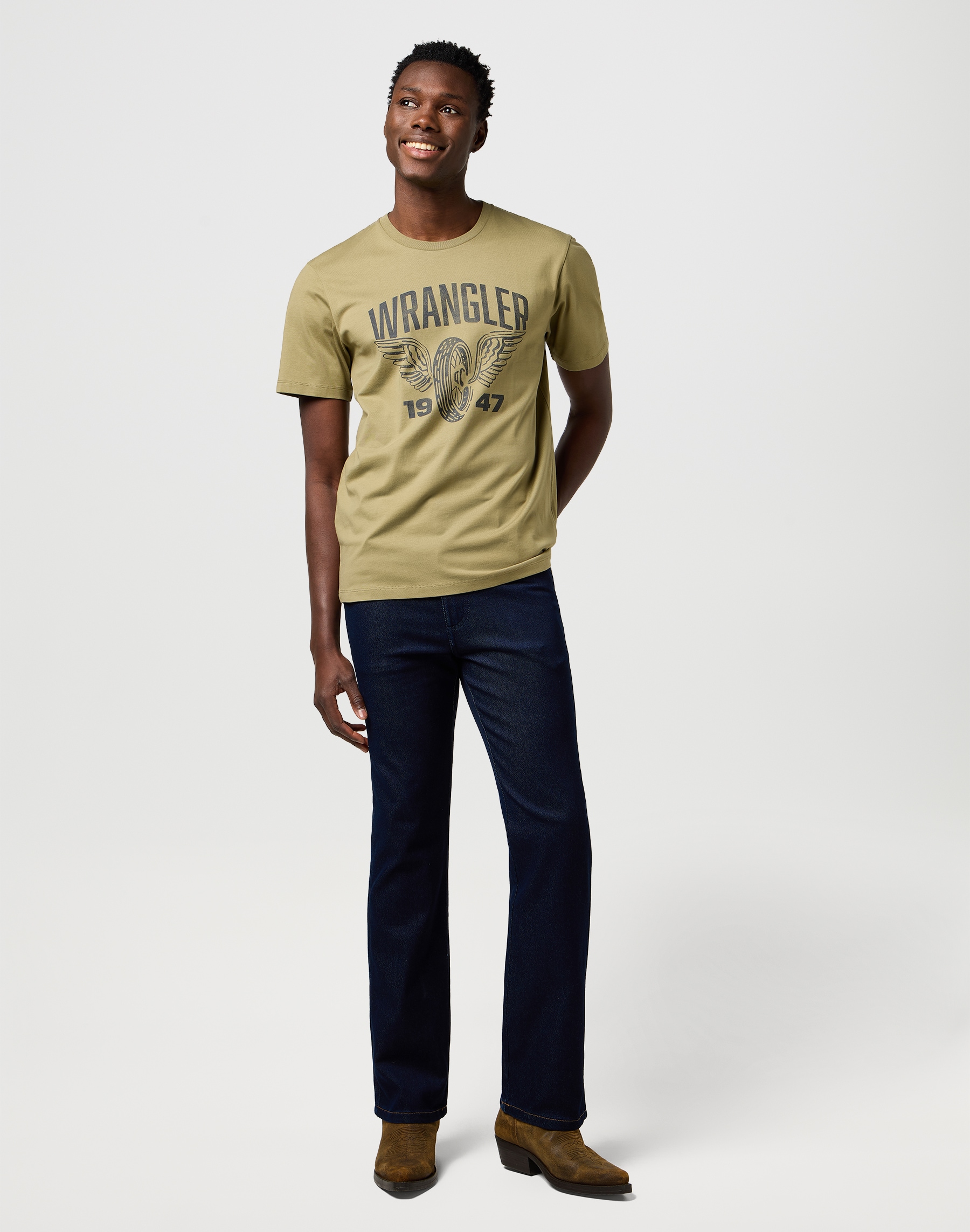 Wrangler Bootcut-Jeans »WRANCHER«, Low-Stretch