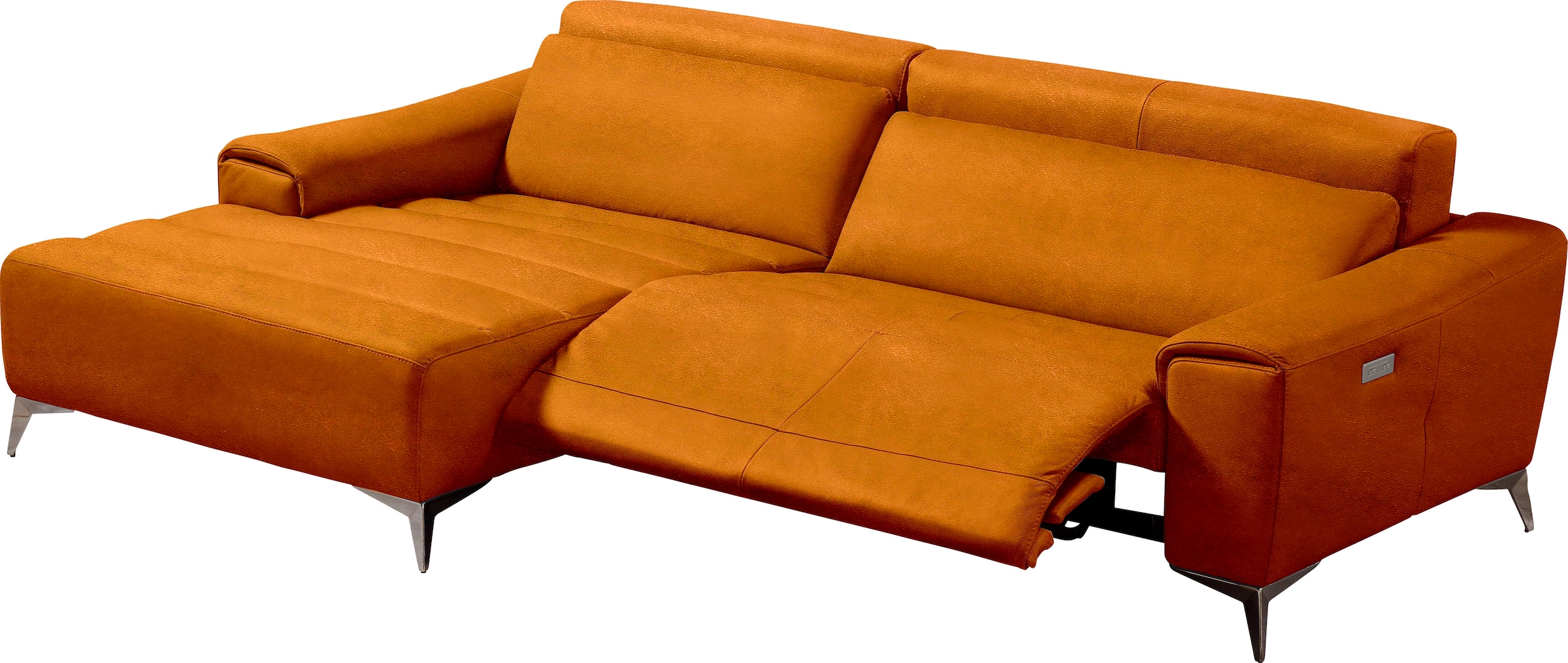 Ecksofa »Suzette, Designsofa mit hohem Sitzkomfort«, mit Recamiere, inkl. 1...