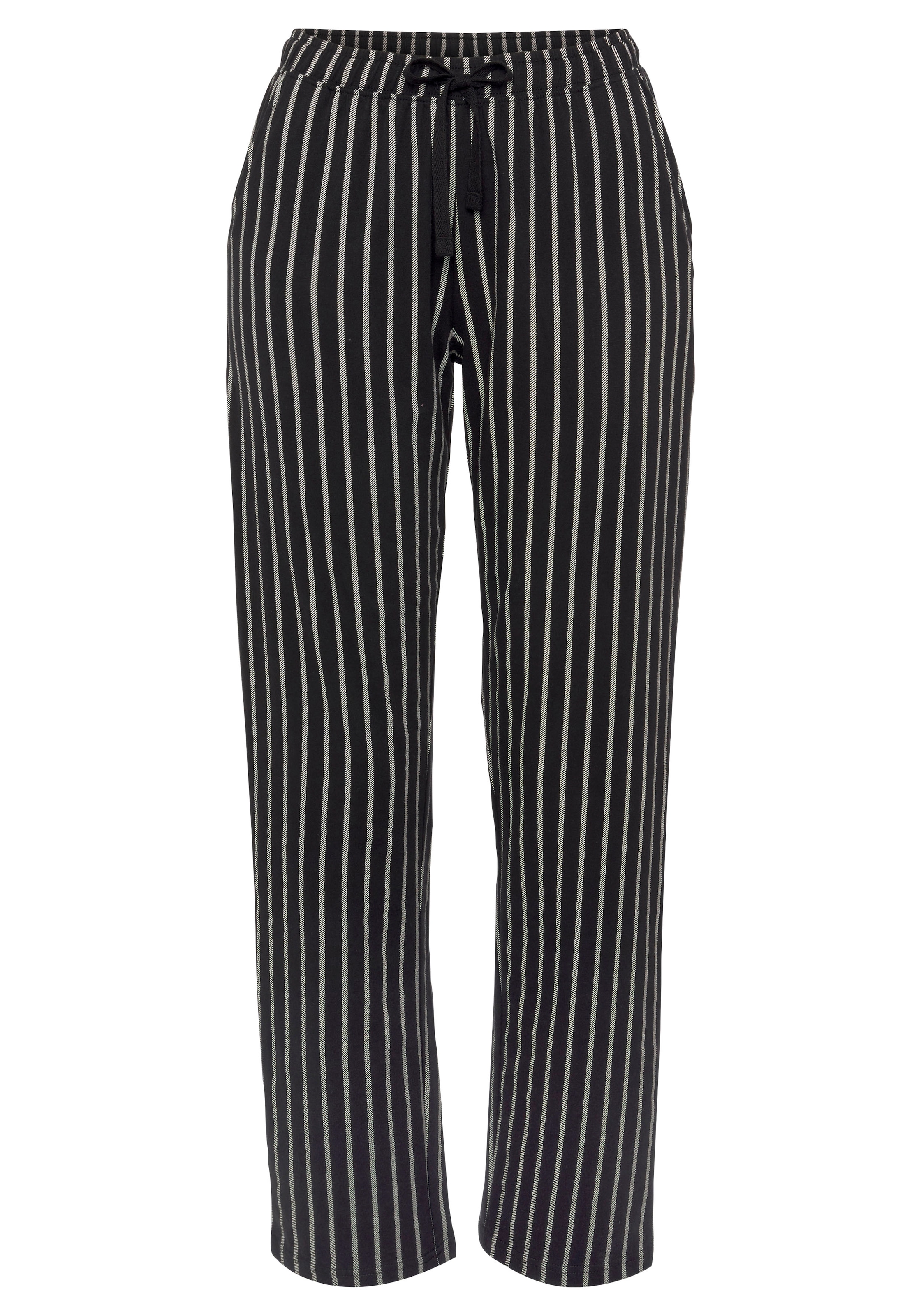 Vivance Dreams Pyjamahose, mit Schwarz-Weiß-Druck