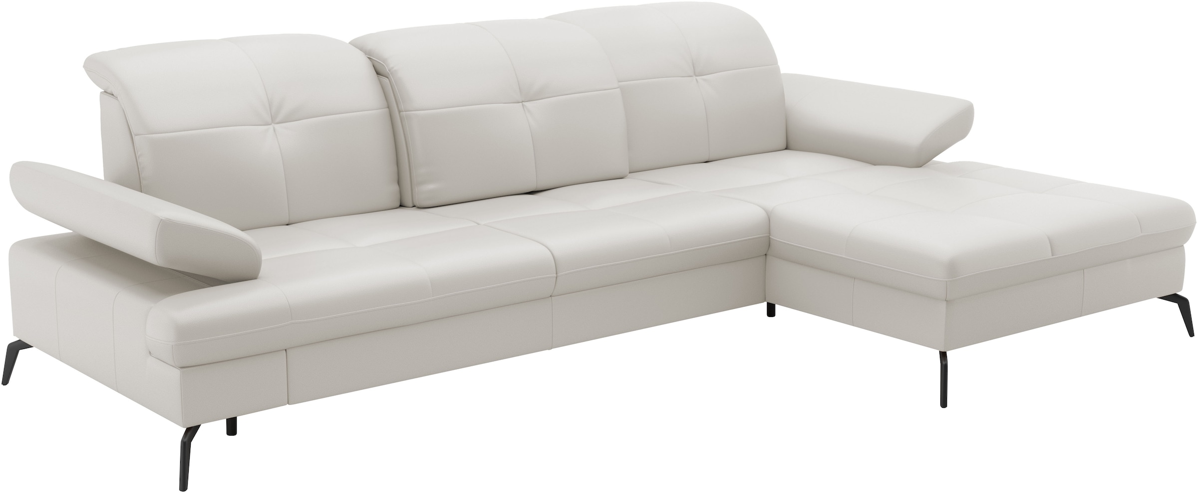 sit&more Ecksofa »Amica, L-Form, inkl. Sitztiefenverstellung & Armteilverstellung«, wahlweise mit Bettfunktion, Bettkasten und Kopfteilverstellung