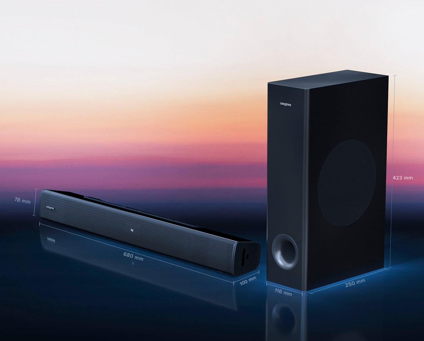 Creative Soundbar »Stage V2 mit Subwoofer«, Bluetooth