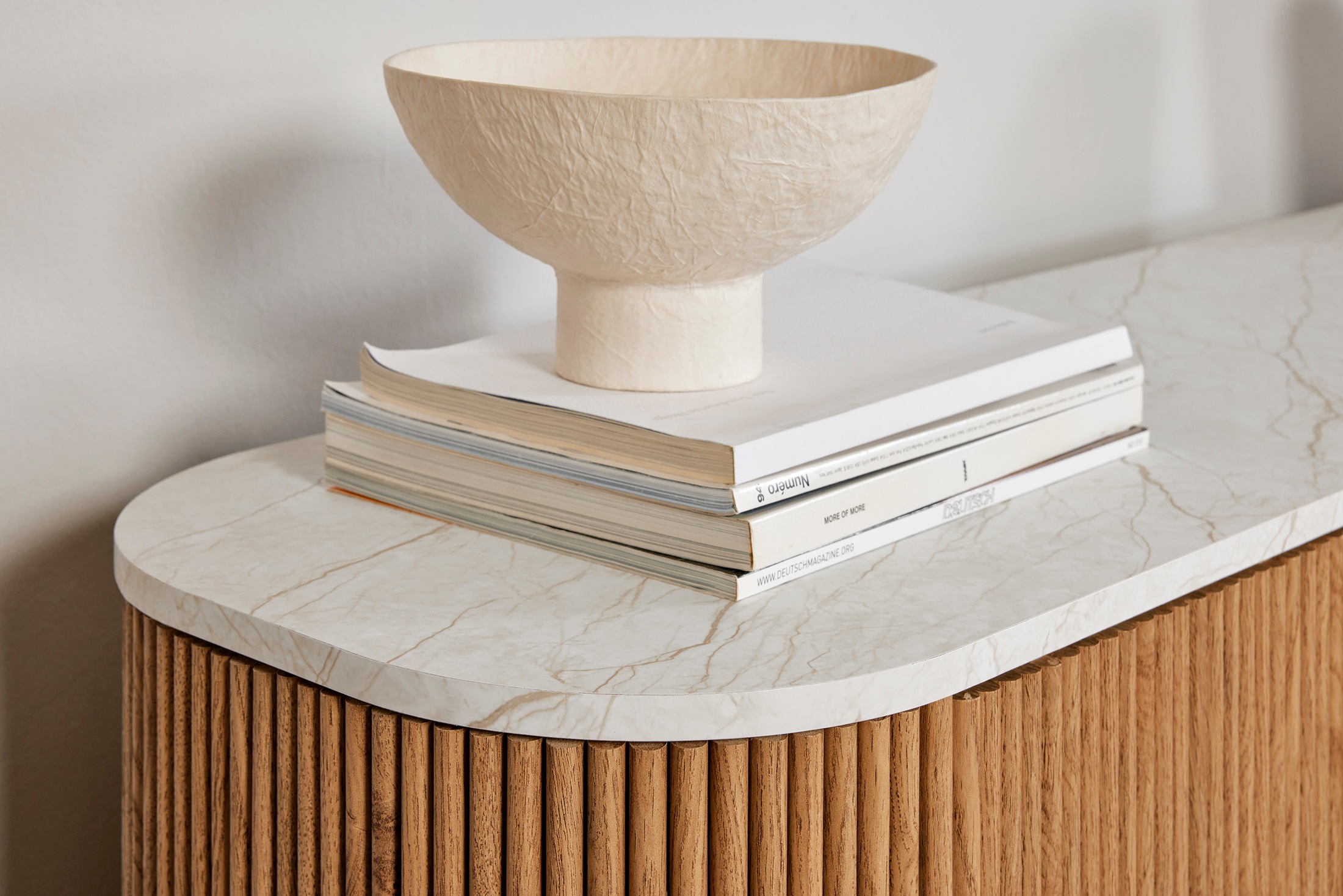 Jahnke Sideboard »STRING SB 160« 1 Stk. tlg. Sideboard, 4-türig, Marmor-Look, Breite 159,5 cm