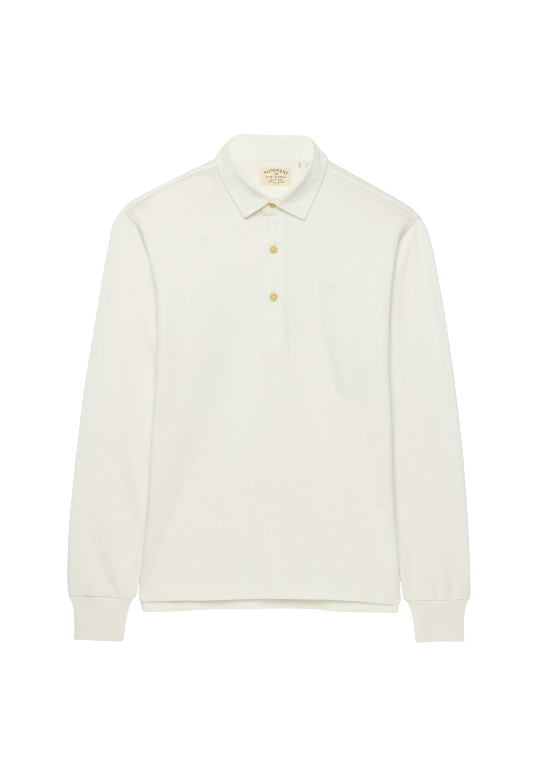 Superdry Langarm-Poloshirt »CLASSIC RUGBY TOP« aus Baumwolle und Single Jersey, Relaxed Fit, mit kurzer Knopfleiste