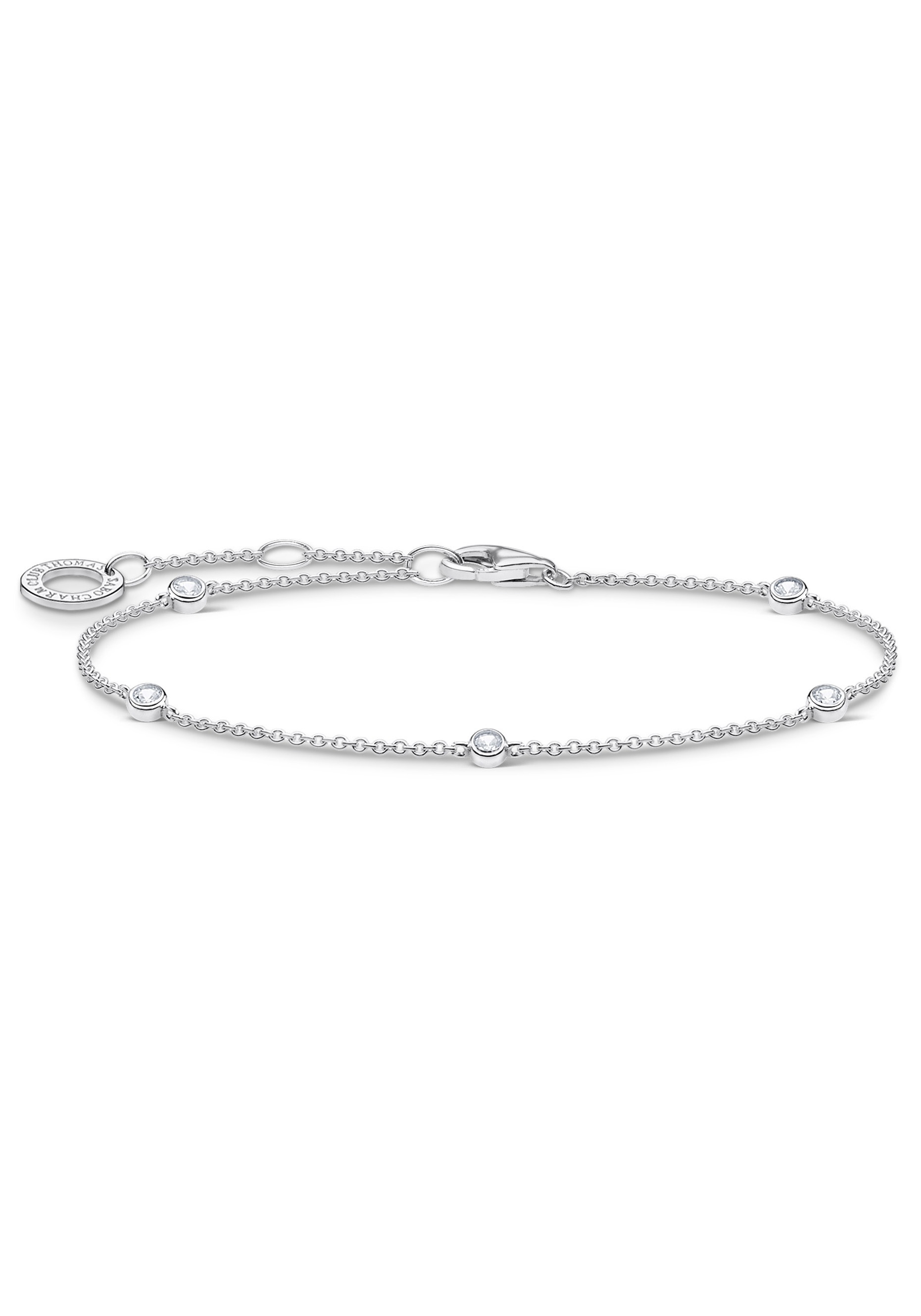 THOMAS SABO Silberarmband »weiße Steine, A1999-051-14-L19v«, mit Zirkonia
