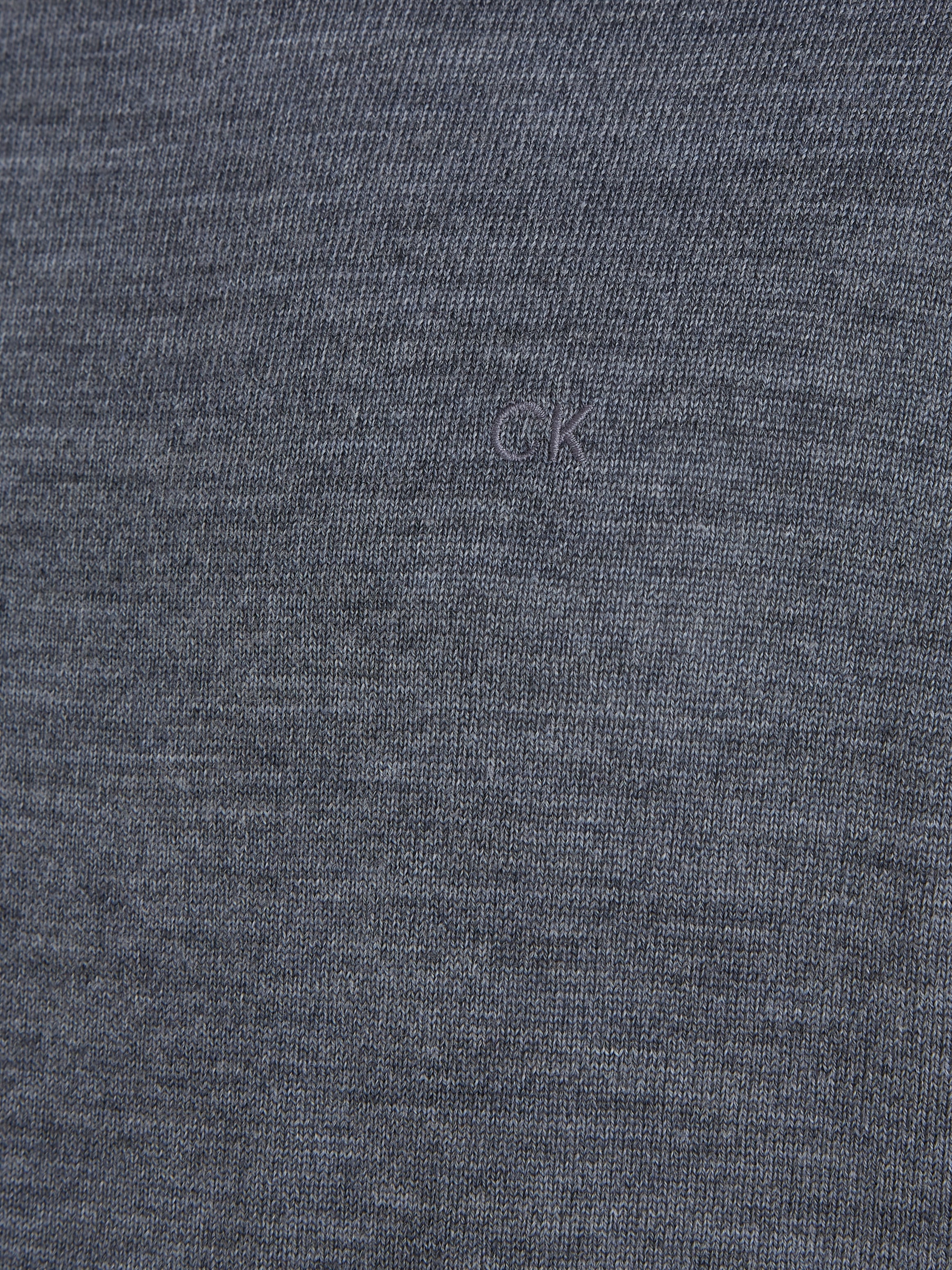 Calvin Klein Rollkragenpullover »SUPERIOR WOOL TURTLE NECK«, mit Logostickerei