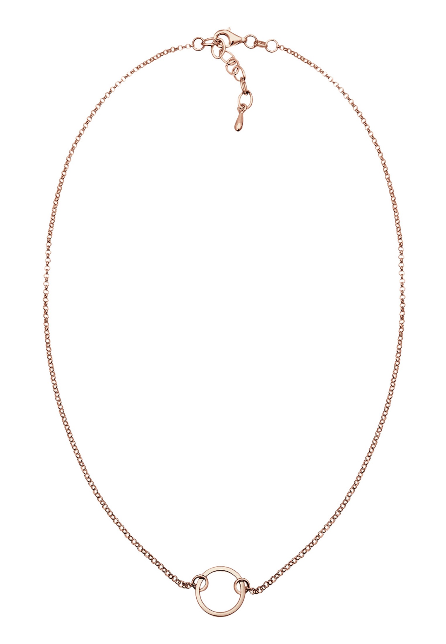 Elli Choker »Halskette Choker Anhänger Kreis Rund 925 Silber«