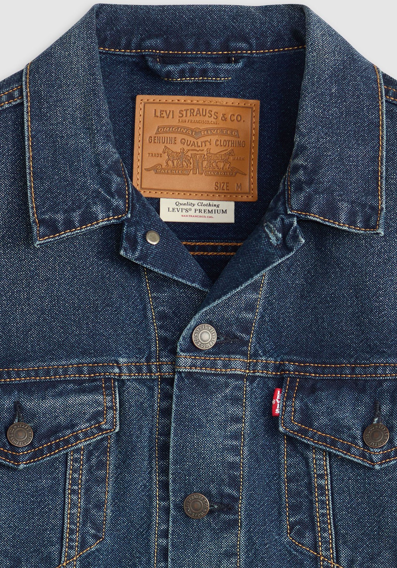 Levi's® Jeansjacke »VINTAGE FIT TRUCKER JKT«, ohne Kapuze, mit Knopfleiste