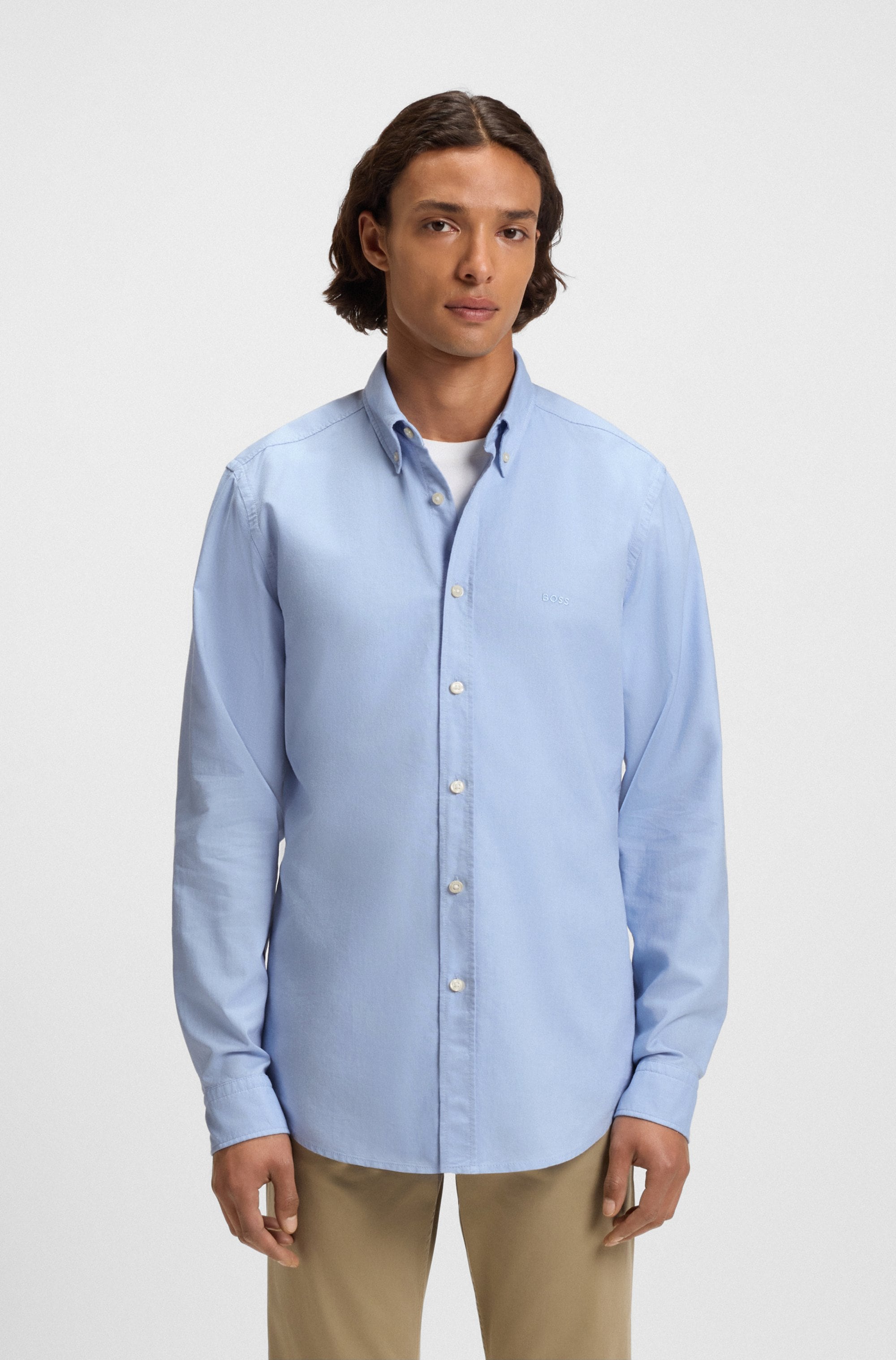 BOSS ORANGE Businesshemd »Rickert«, mit Button-down-Kragen
