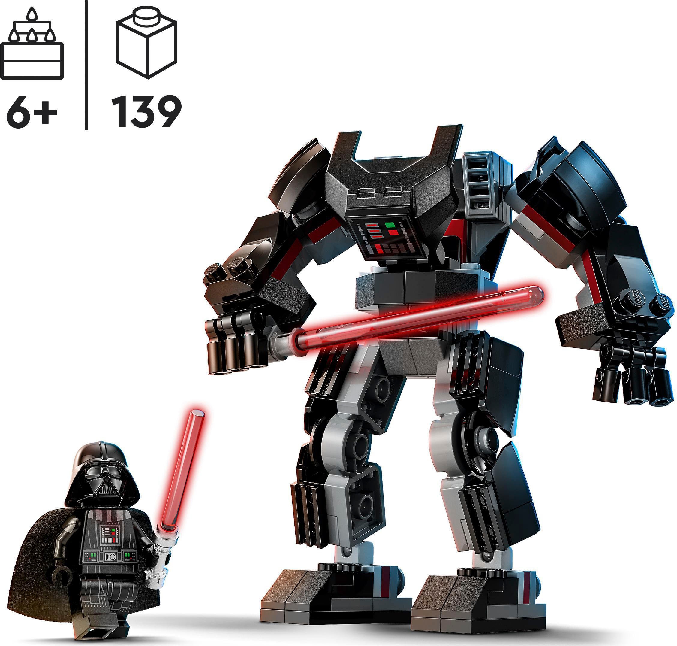 LEGO® Konstruktionsspielsteine »Darth Vader Mech (75368), LEGO® Star Wars™«, (139 St.), Made in Europe