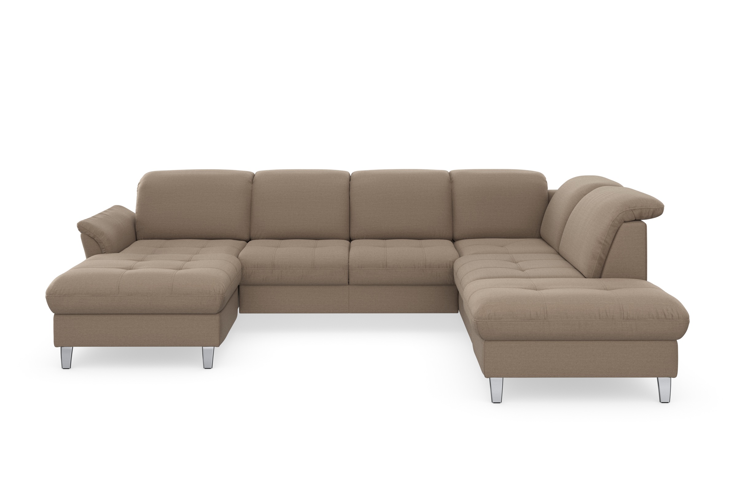 sit&more Wohnlandschaft »Maggiore U-Form« wahlweise mit Kopfteilverstellung, Bettfunktion und Stauraum