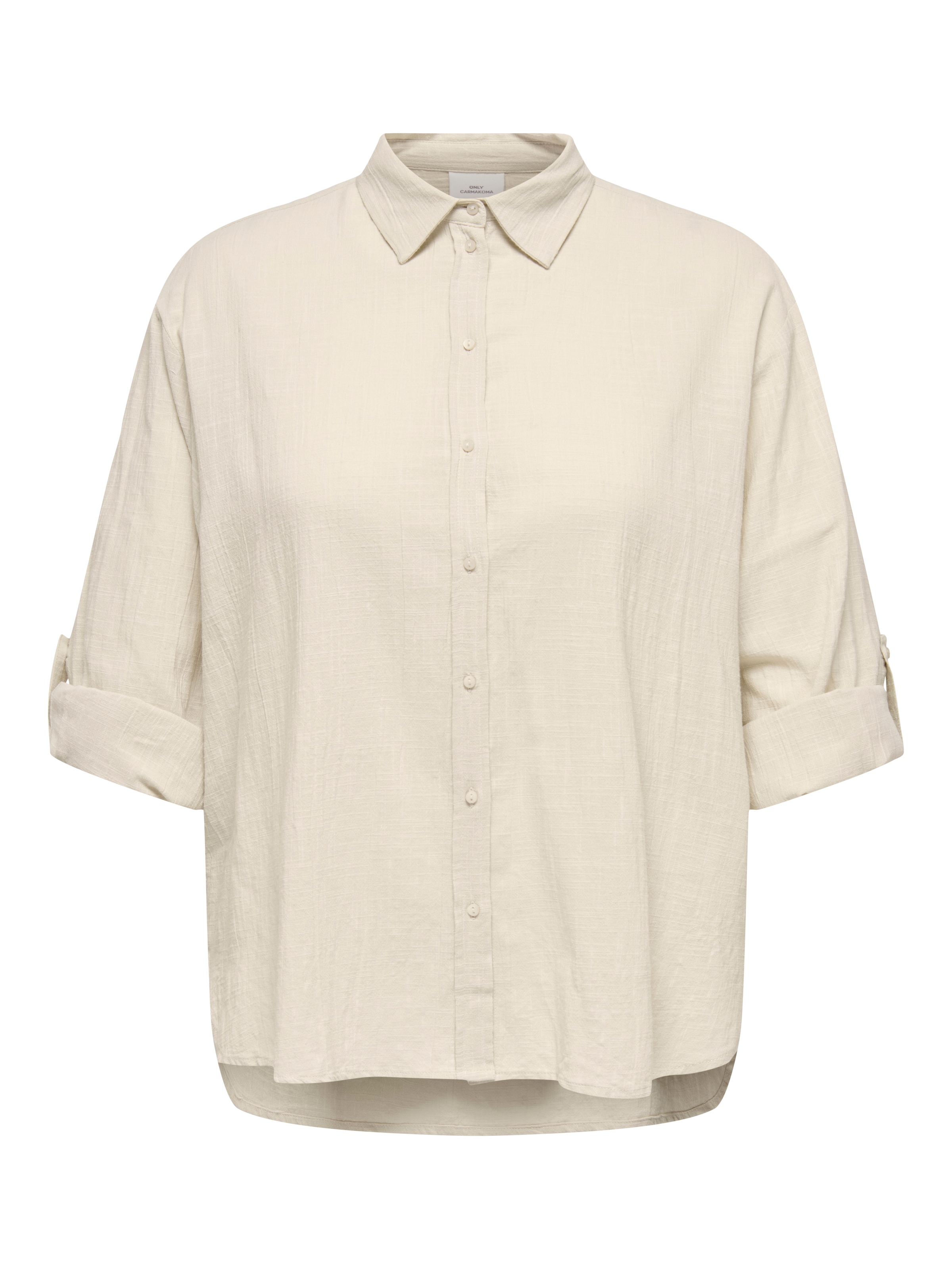 ONLY CARMAKOMA Langarmbluse »CARTIZANA COTTON L/S SHIRT WVN NOOS«