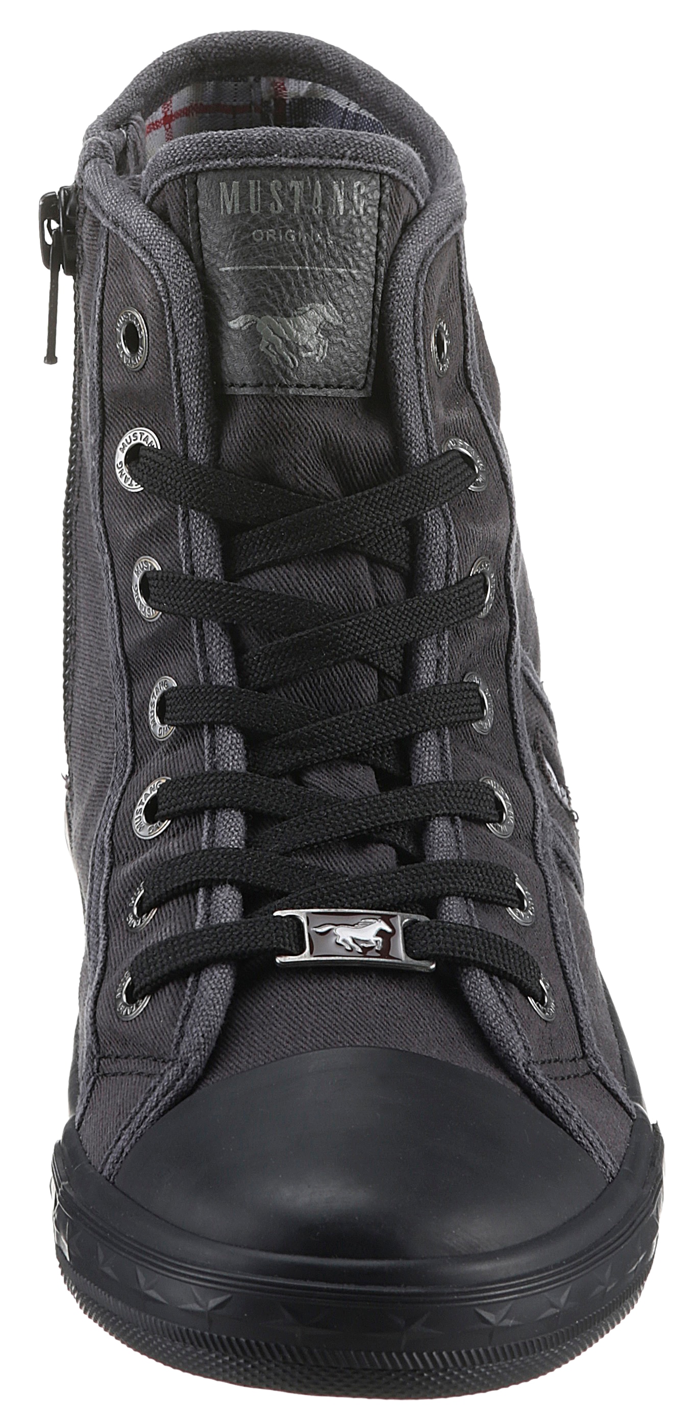 Mustang Shoes Sneaker, High Top-Sneaker, Schnürschuh mit Label in der Laufsohle