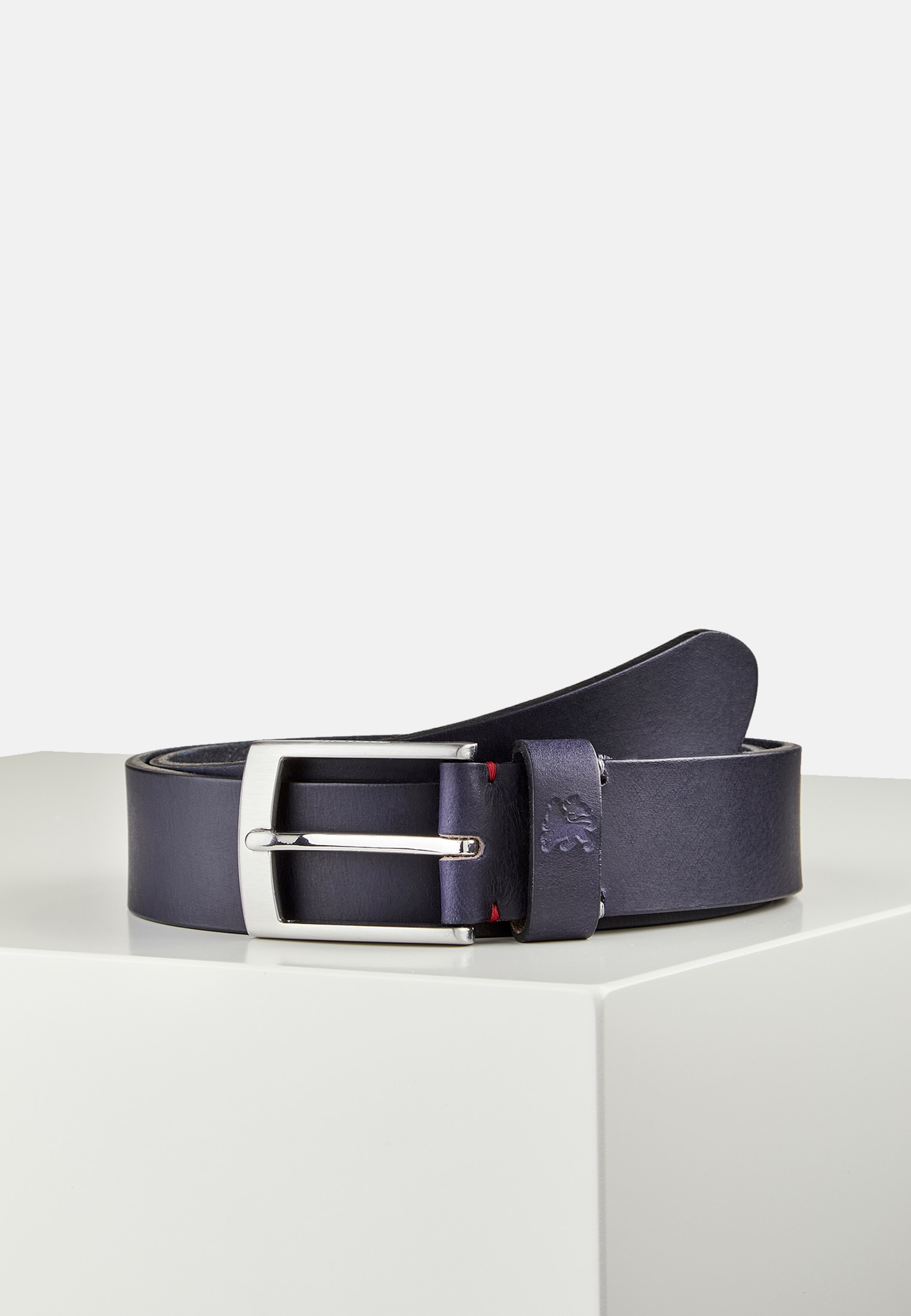 Lerros Herren Ledergürtel »Gürtel 'BUD'« in blau, Größe 105