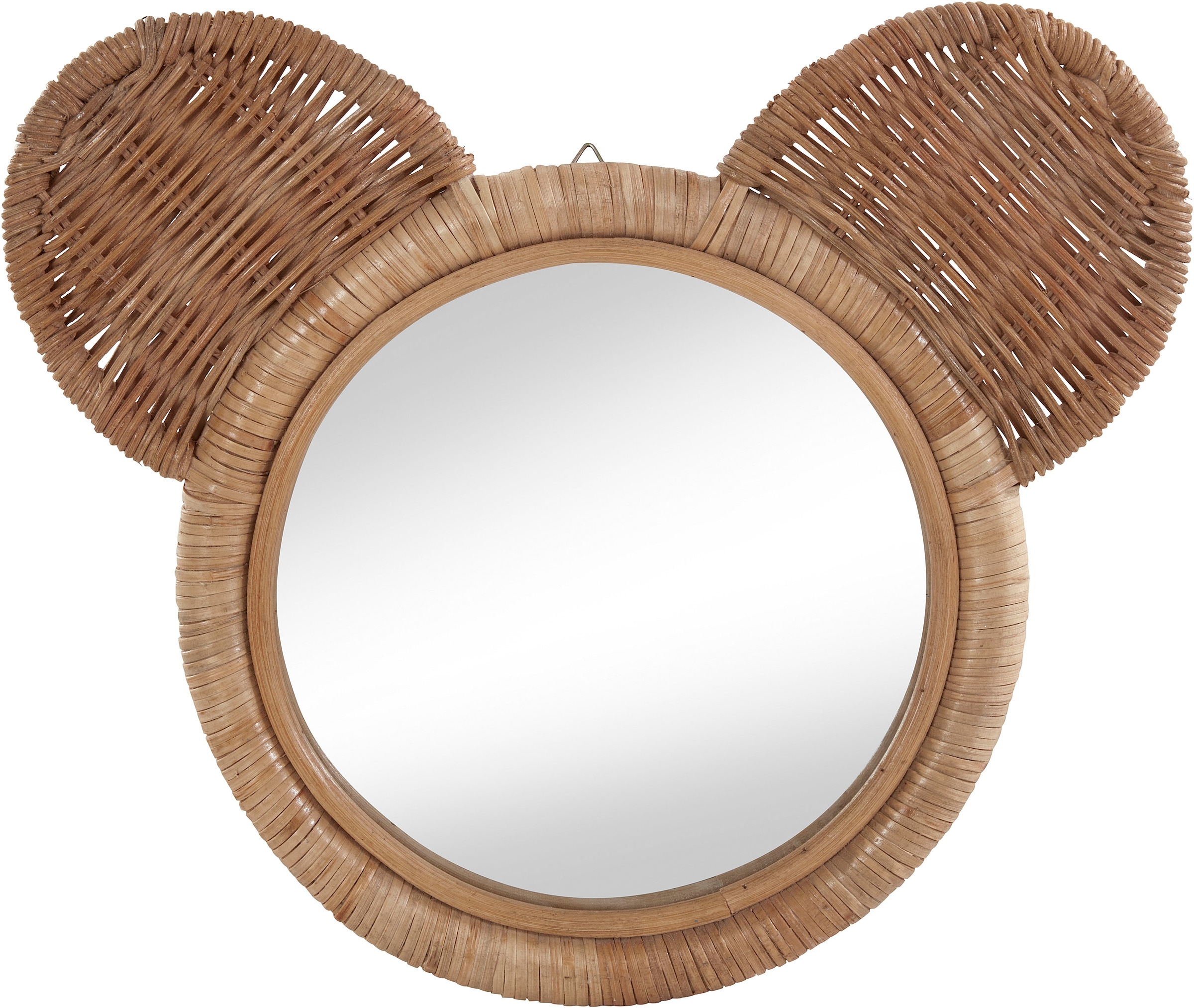 Lüttenhütt Dekospiegel aus Rattan, (1 Dekospiegel, mit Teddy-Ohren Wandspiegel, Shop OTTO bestellen St.), »Jantje«, Online im