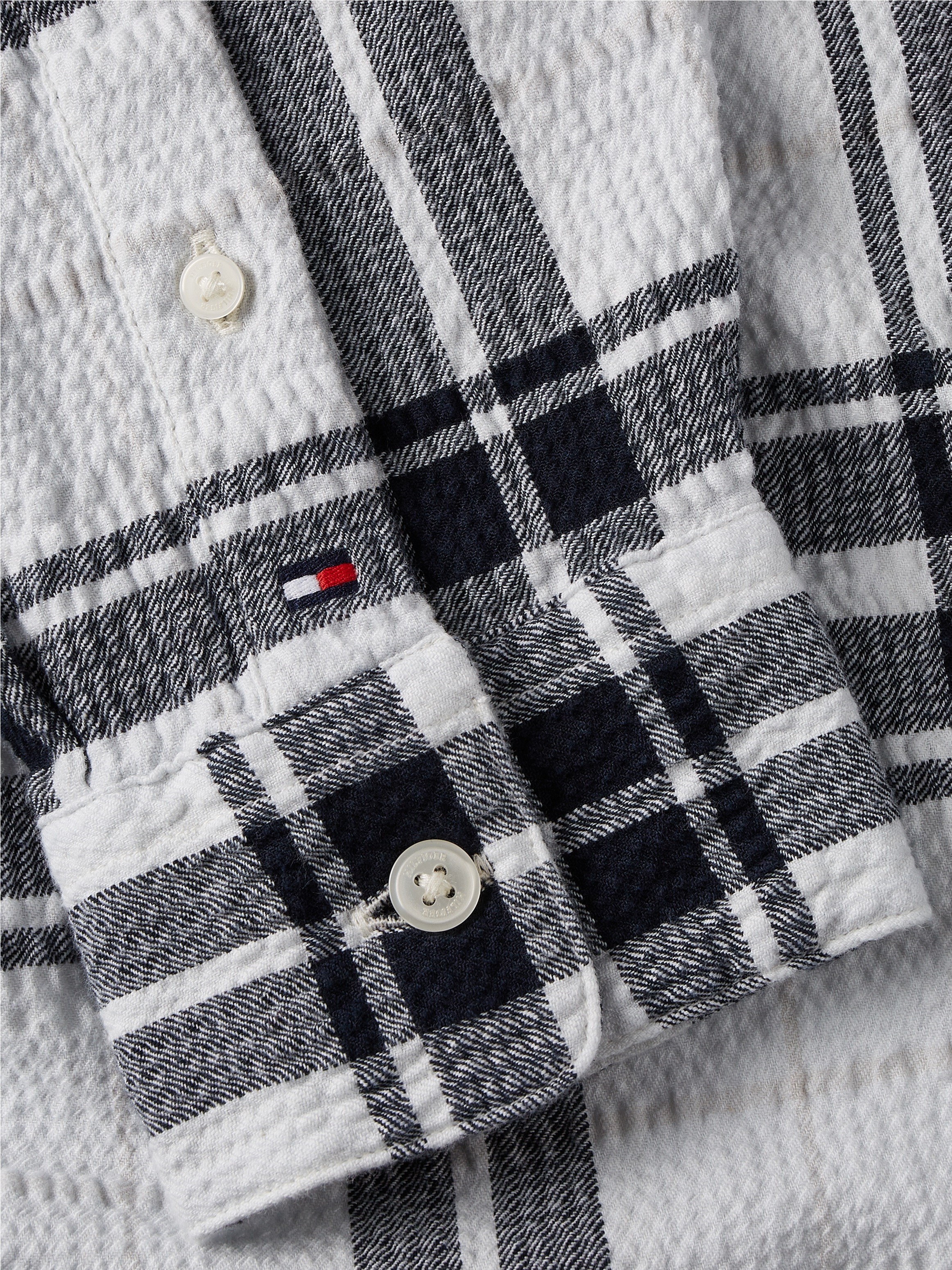 Tommy Hilfiger Langarmhemd »TONAL TARTAN SHIRT«