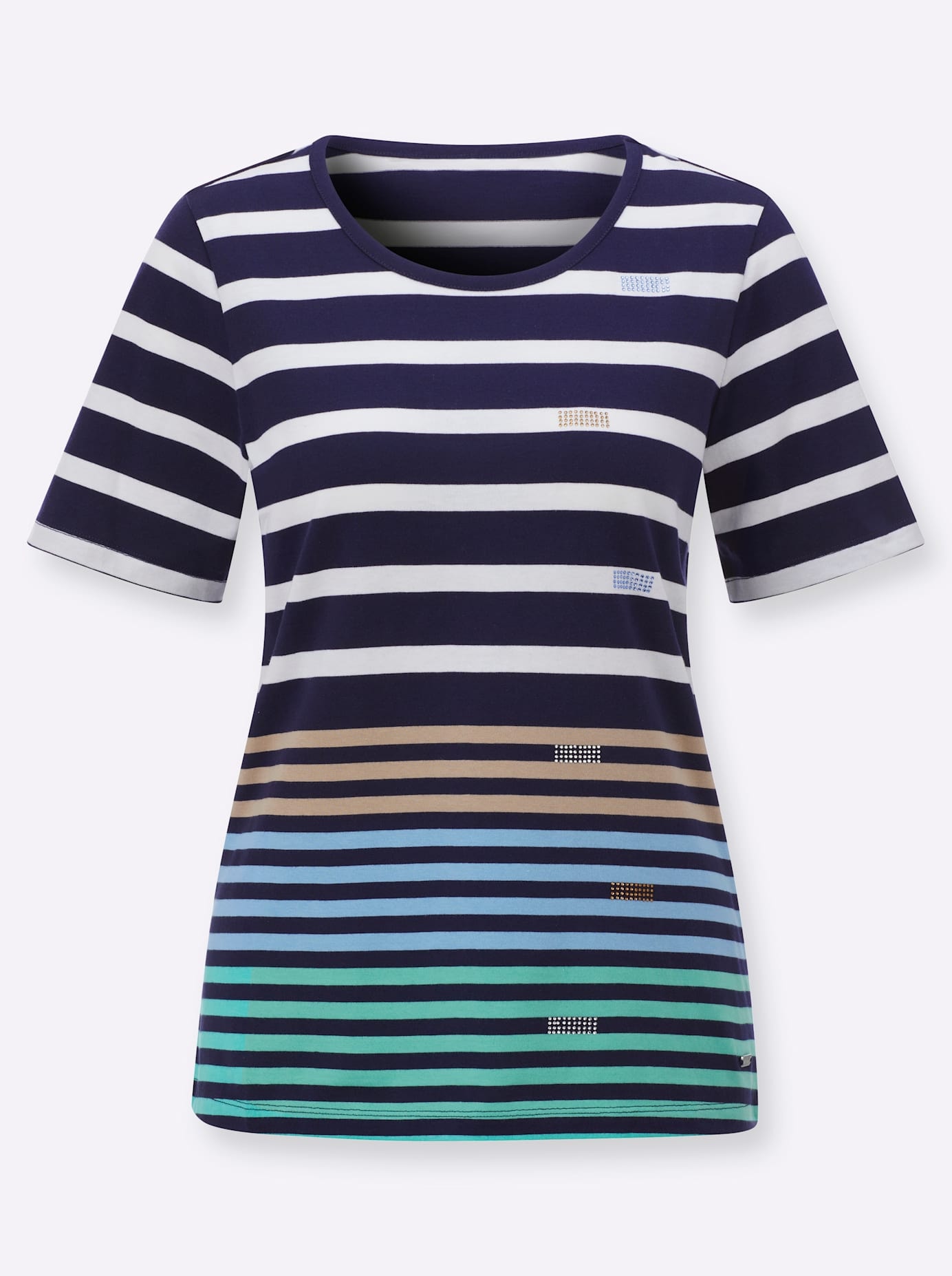 Casual Looks Kurzarmshirt »Ringelshirt« 1 tlg.