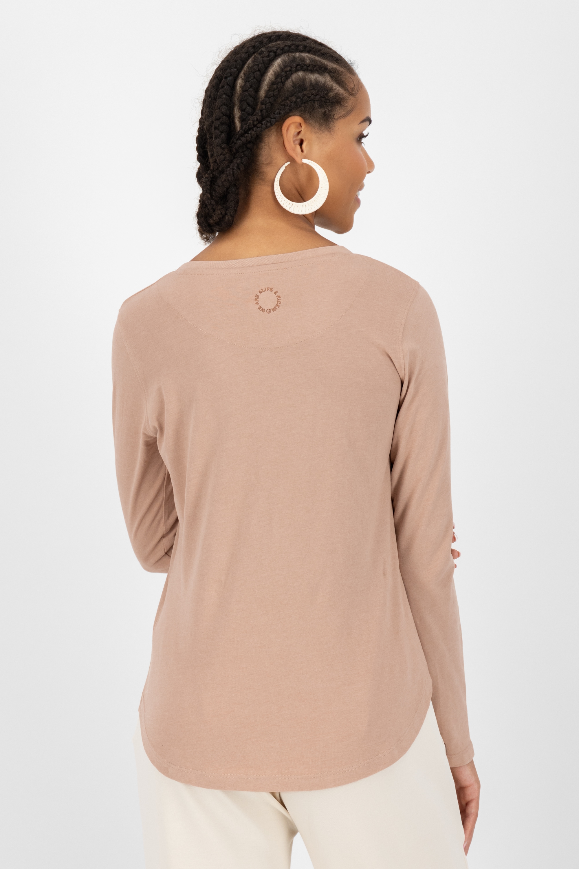 Alife & Kickin Langarmshirt Figurnah geschnittenes Longsleeve Shirt mit Rundhalsausschnitt