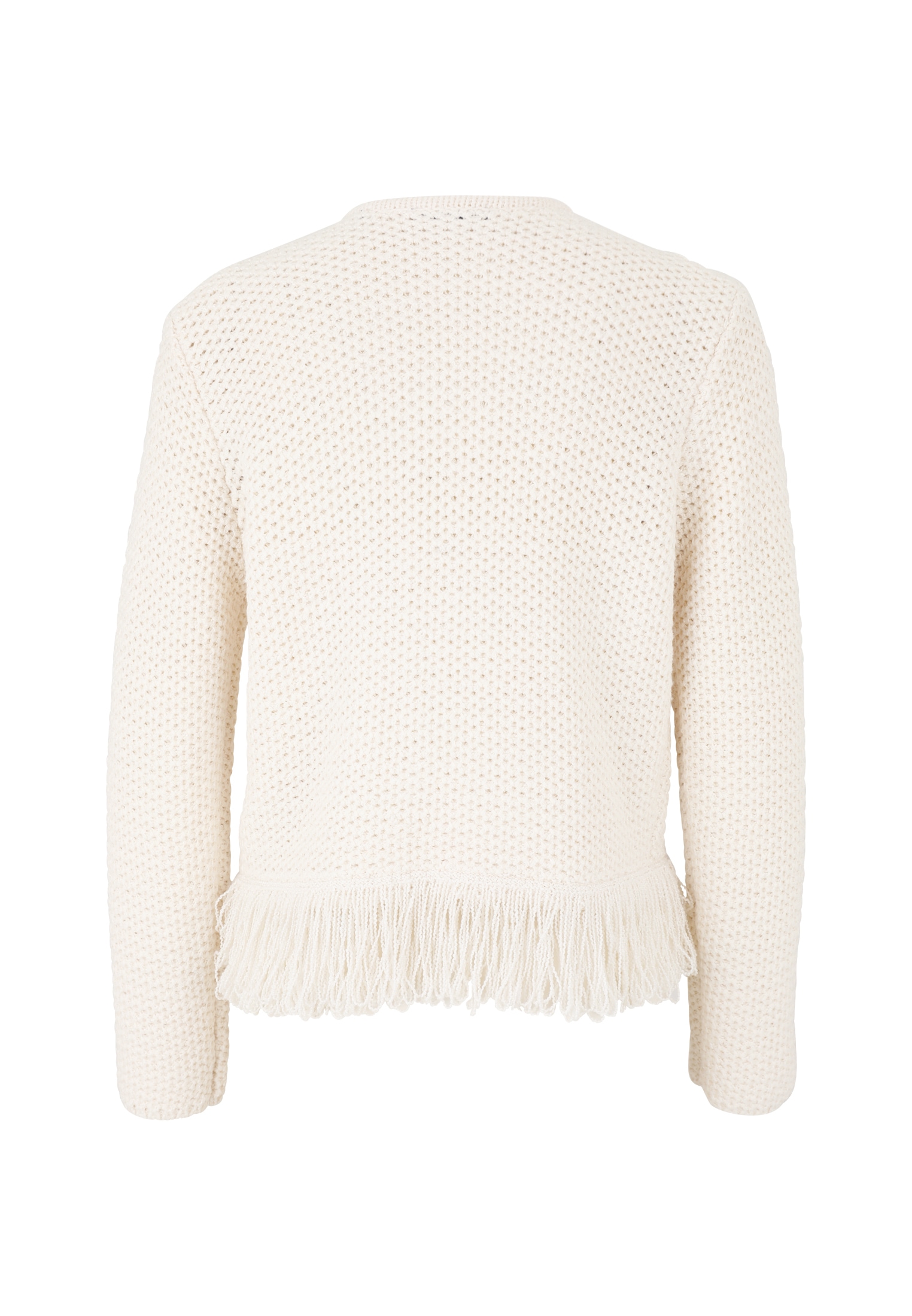 Zero Strickjacke »Strickjacke mit Fransen«