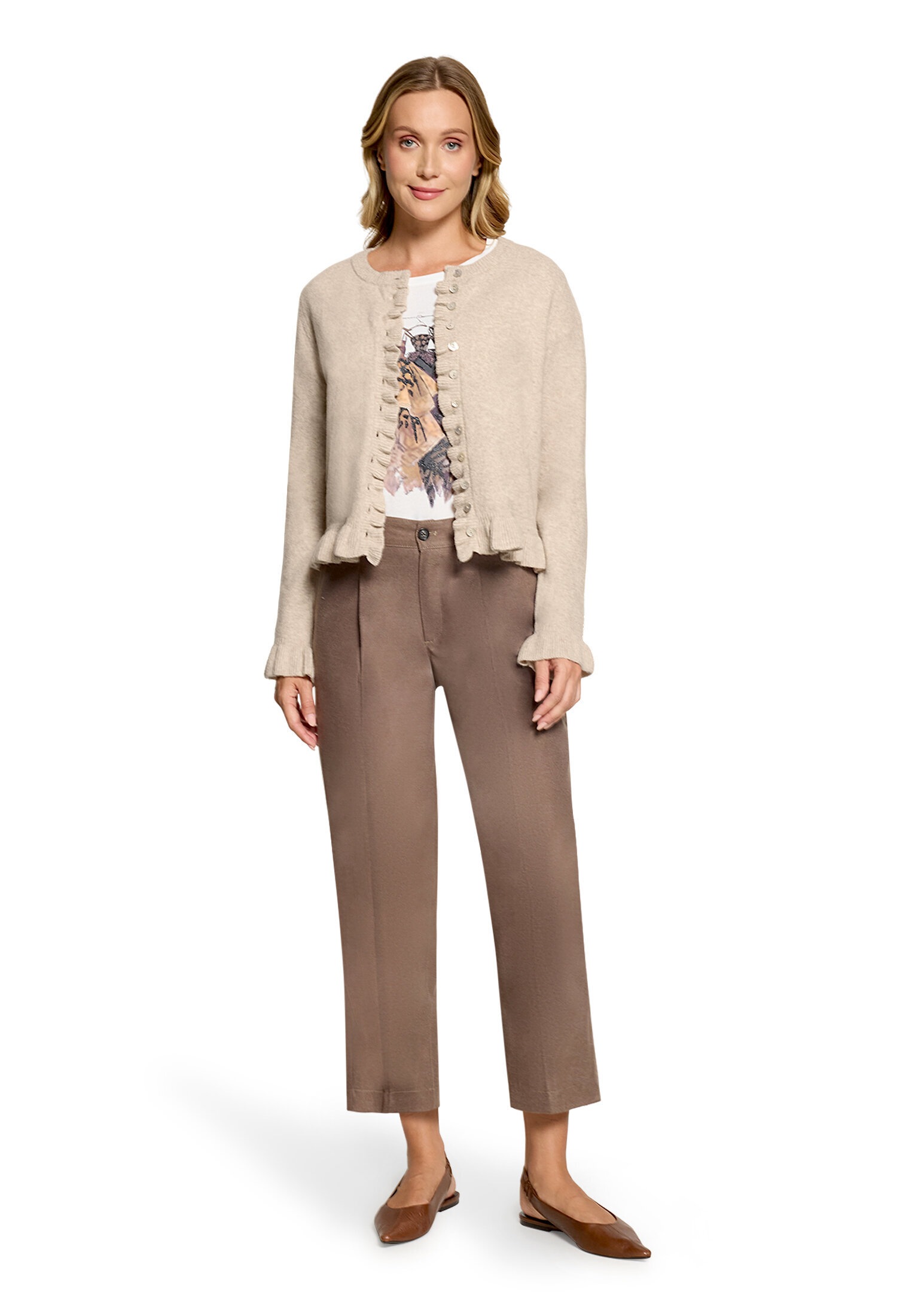 Cartoon Cardigan »Cardigan mit Rüschen«