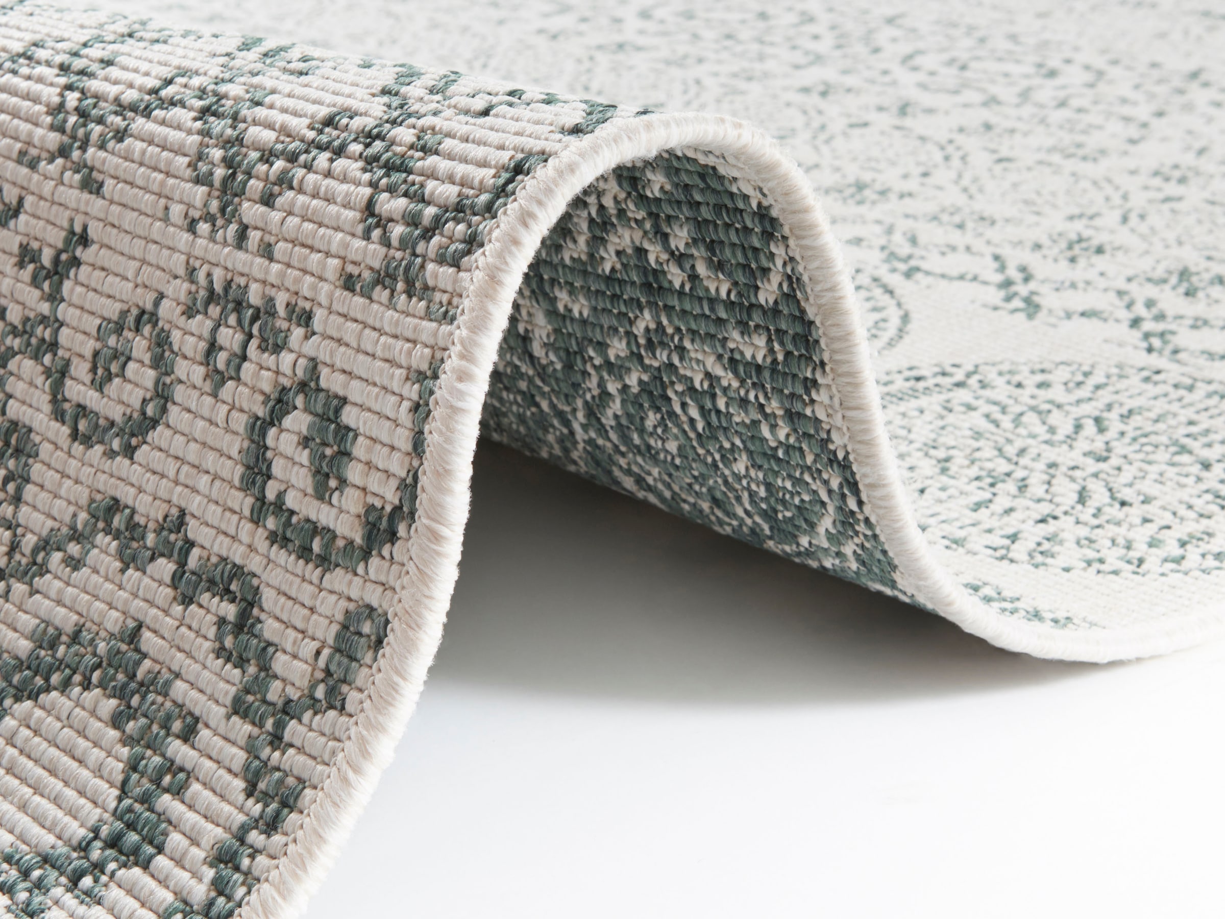 my home Teppich »Wallace«, rechteckig, 5 mm Höhe, Flachgewebe-Teppich, Robust, Pflegeleicht, Wendeteppich