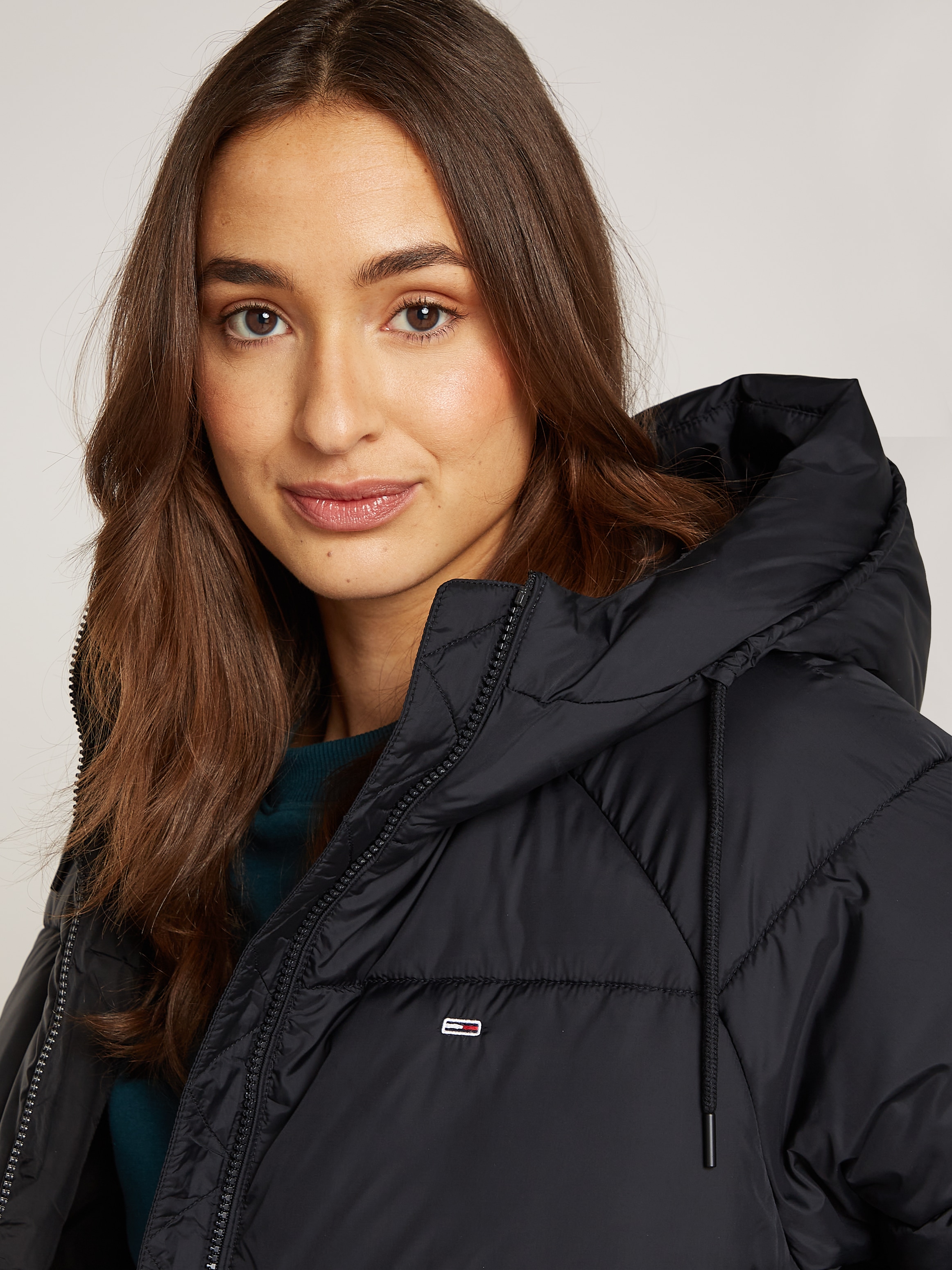 Tommy Jeans Steppjacke »TJW ASPEN PUFFER EXT«, mit Kapuze, mit Logostickerei