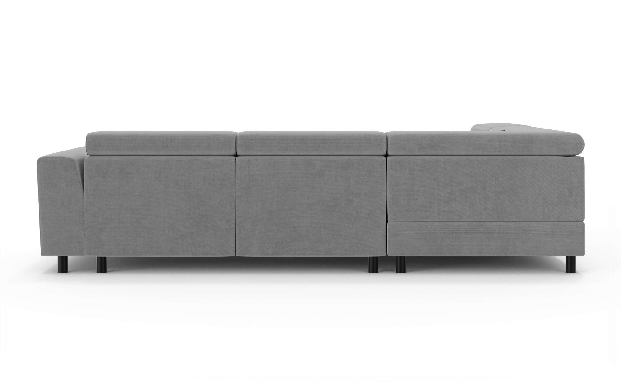 OTTO home Ecksofa »AADEN Schlafsofa mit verstellbaren Kopfstützen, B/T/H: 254/199/90 cm«, mit Bettfunktion und Bettkasten, Ottomane rechts/links bestellbar