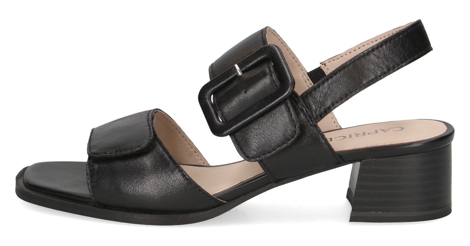 Caprice Sandalette, Blockabsatz, Riemchensandale, Businessschuh, verstellbarer Schnalle