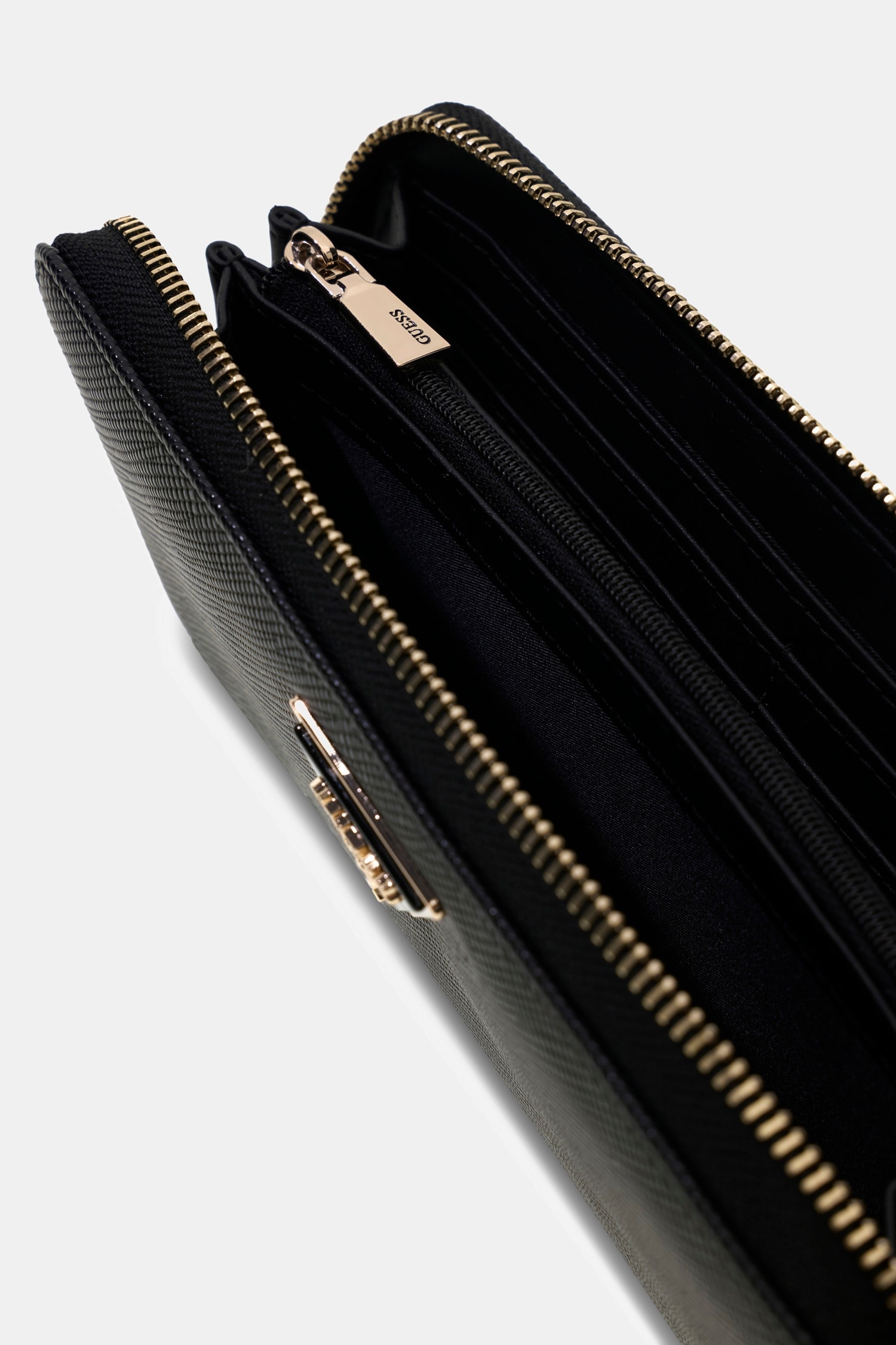 Guess Geldbörse »LAUREL II SLG LARGE ZIP AROUND« Damen Portemonnaie, Geldbeutel mit Reißverschluss-Rückfach