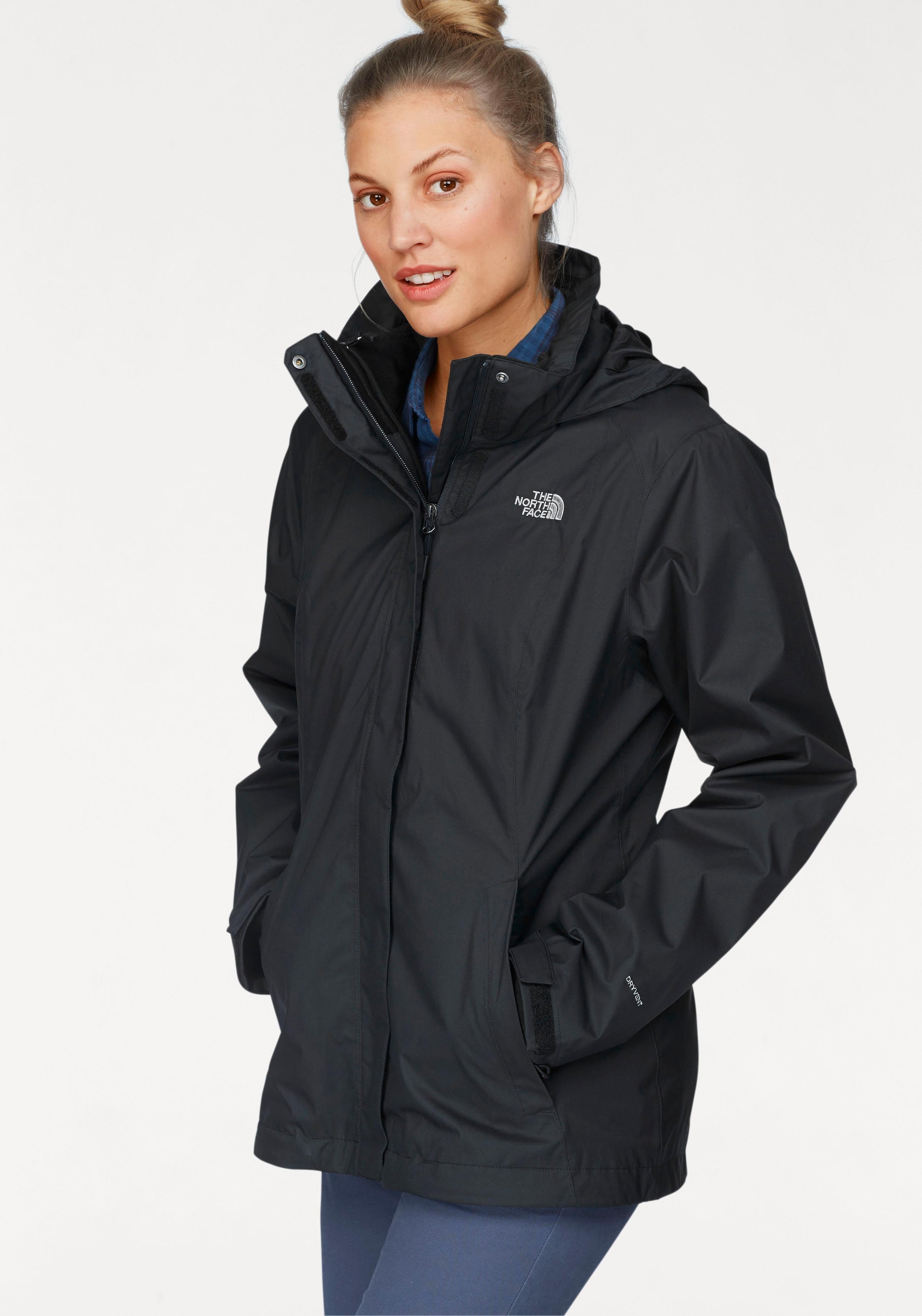 The North Face 3-in-1-Funktionsjacke »EVOLVE II TRICLIMATE«, (2 St.), mit Kapuze