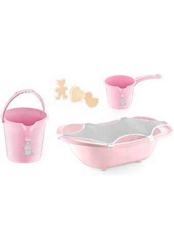 Babyjem Babybadewanne »pink«, (Set, 5 tlg.), Made in Europe kaufen