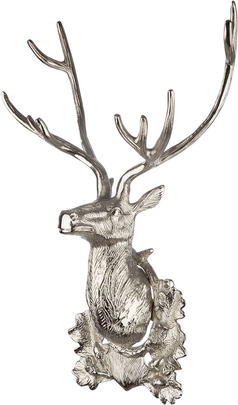 GILDE Wanddekoobjekt »Wandobjekt Hirschkopf Raffa«
