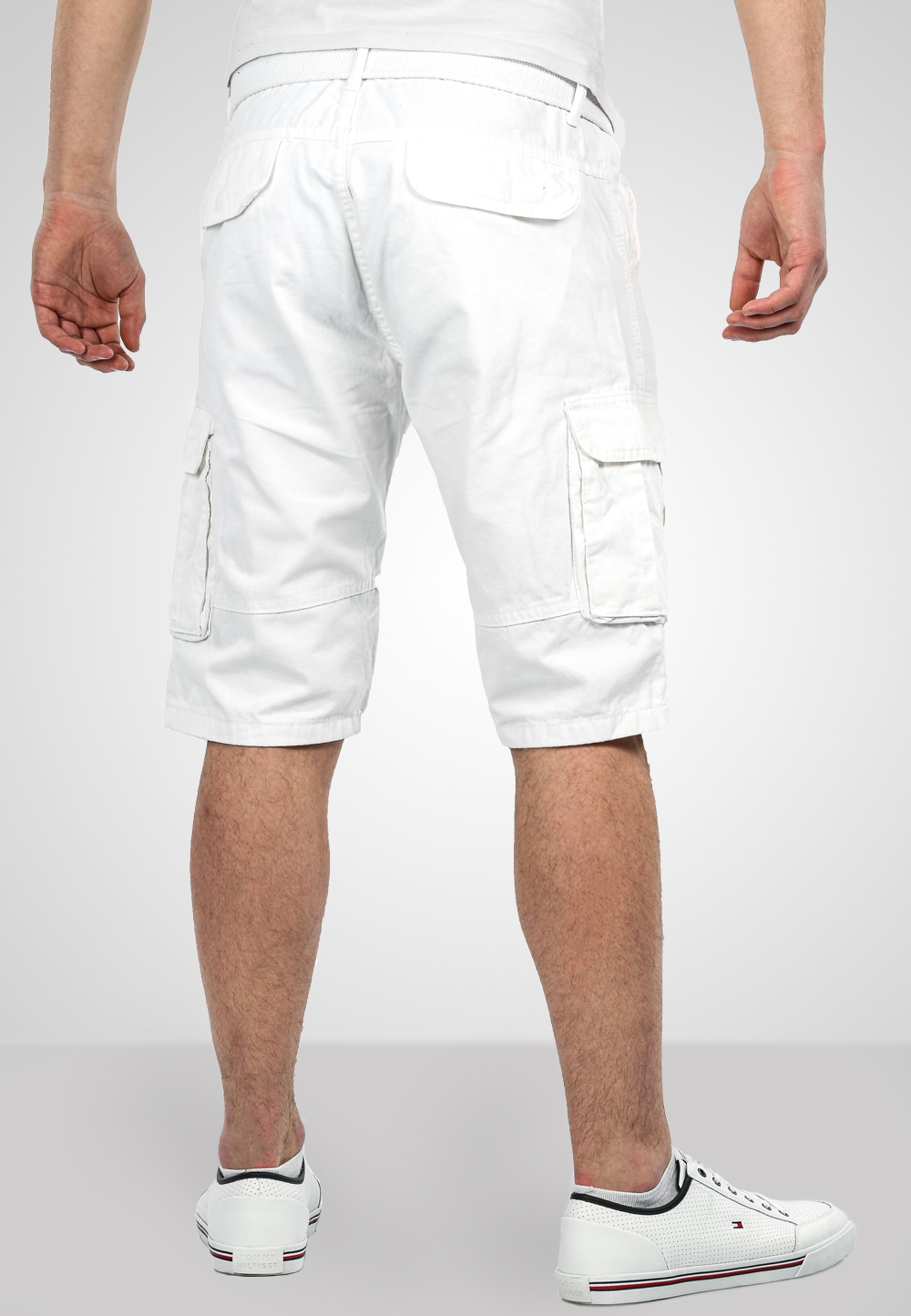 Alessandro Salvarini Cargoshorts »A. Salvarini Herren Designer Cargo Shorts Cargoshorts kurze Hose Gürtel AS037«