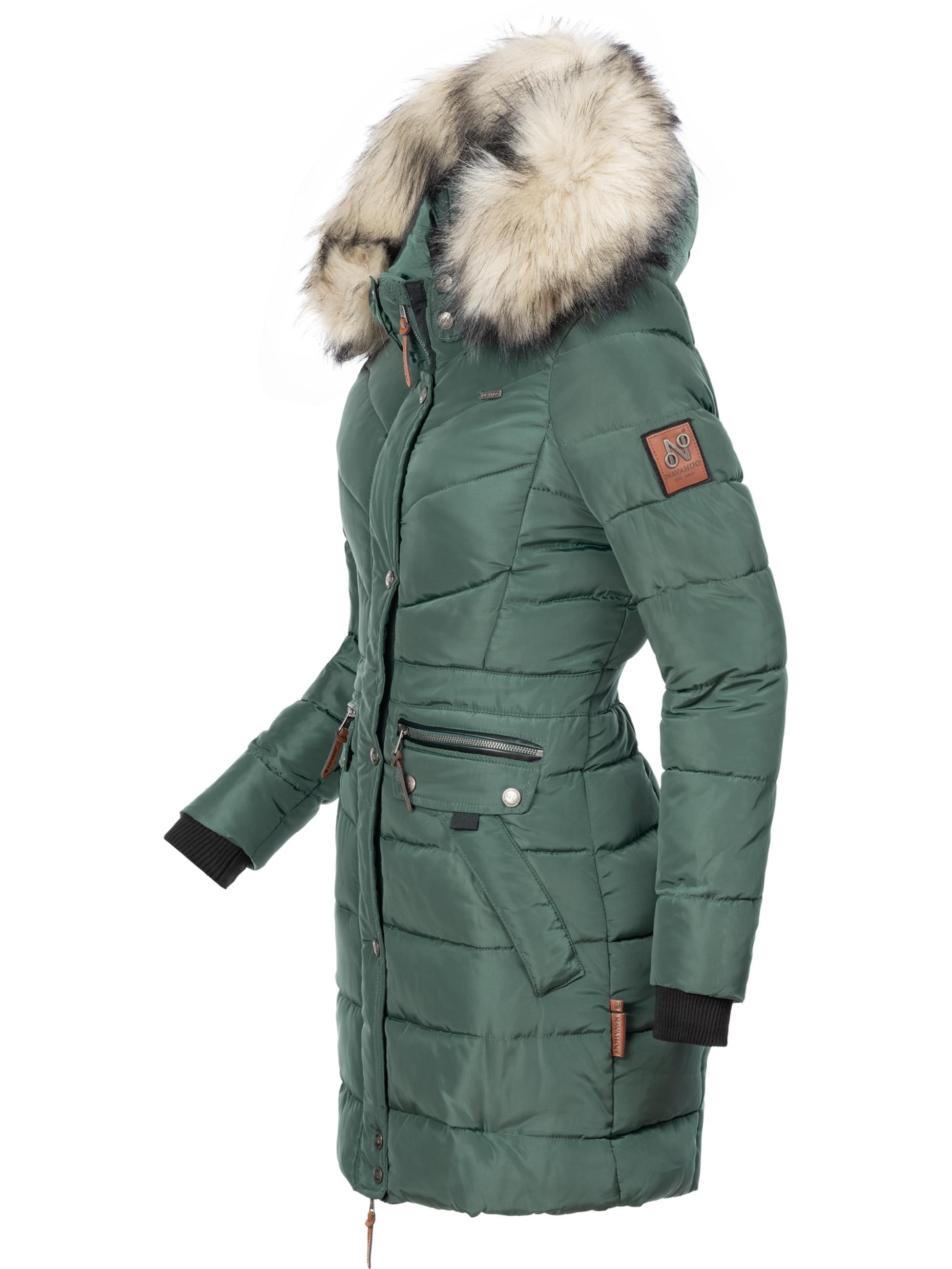 Navahoo Steppmantel »Steppmantel Paula«, stylischer Winter Parka m. edlem Fellimitat