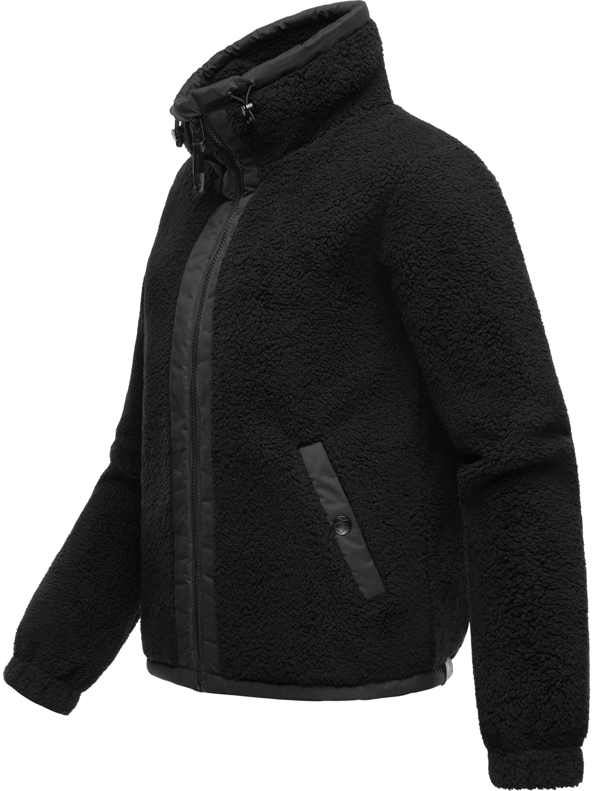 Ragwear Sweatjacke »Sweatjacke Nordicka«, Sportliche Kapuzenjacke mit Kunstleder-Elementen
