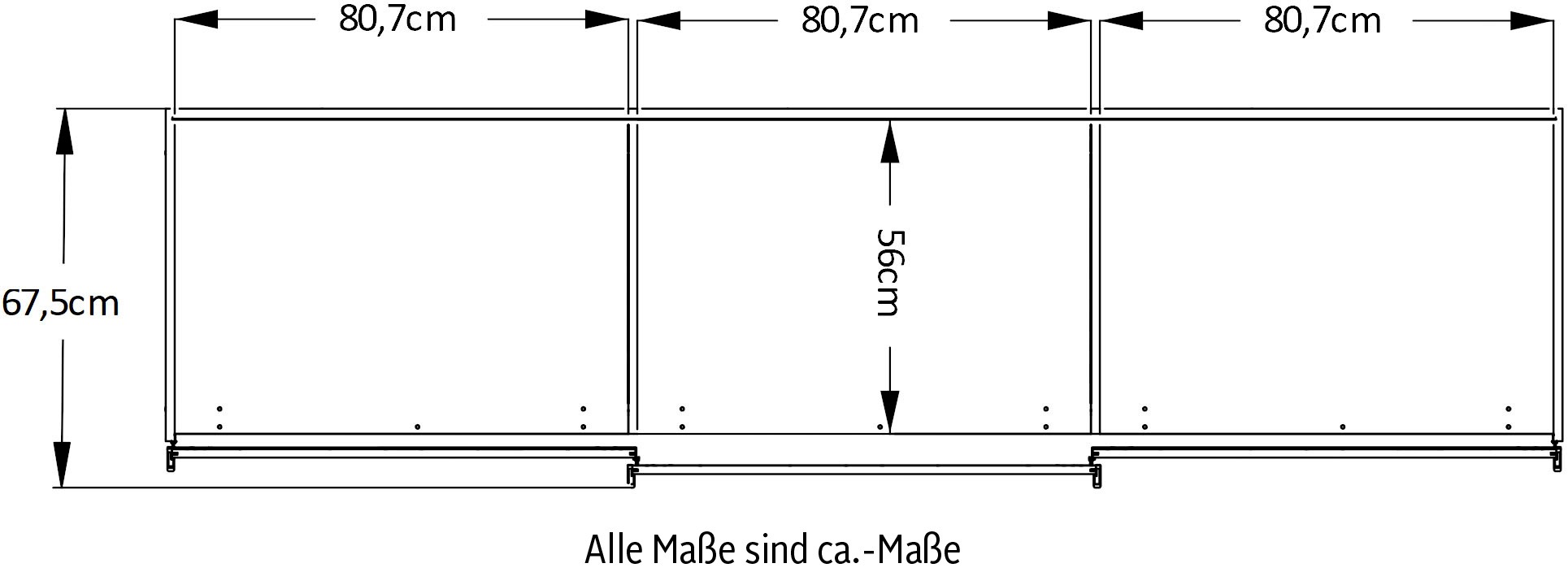 STAUD Schwebetürenschrank »Includo, Made in Germany«, Mit vier verschiedenen Ausstattungsvarianten