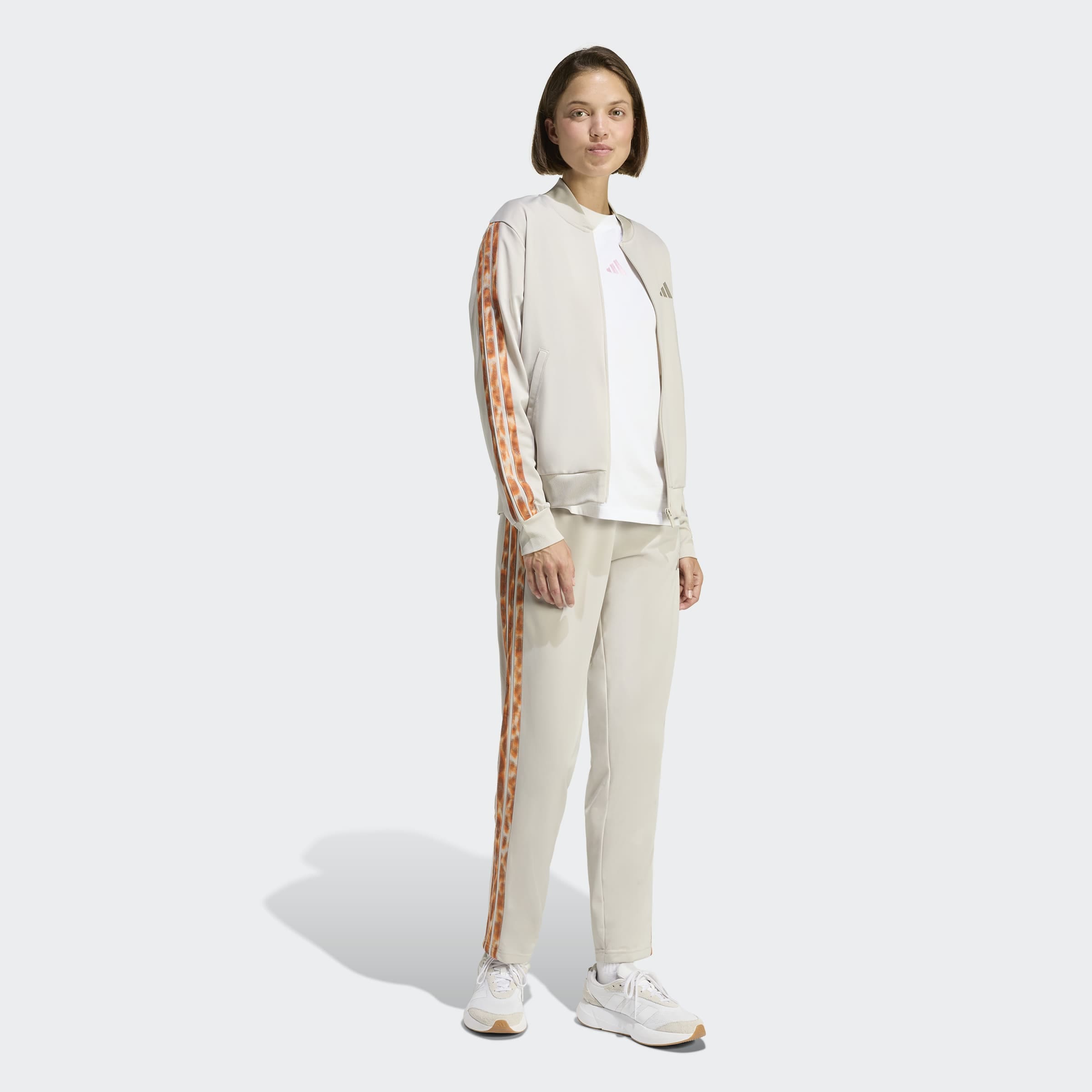 adidas Sportswear Trainingsanzug »3-STRIPES LEOPARD PRINT« 2 tlg.